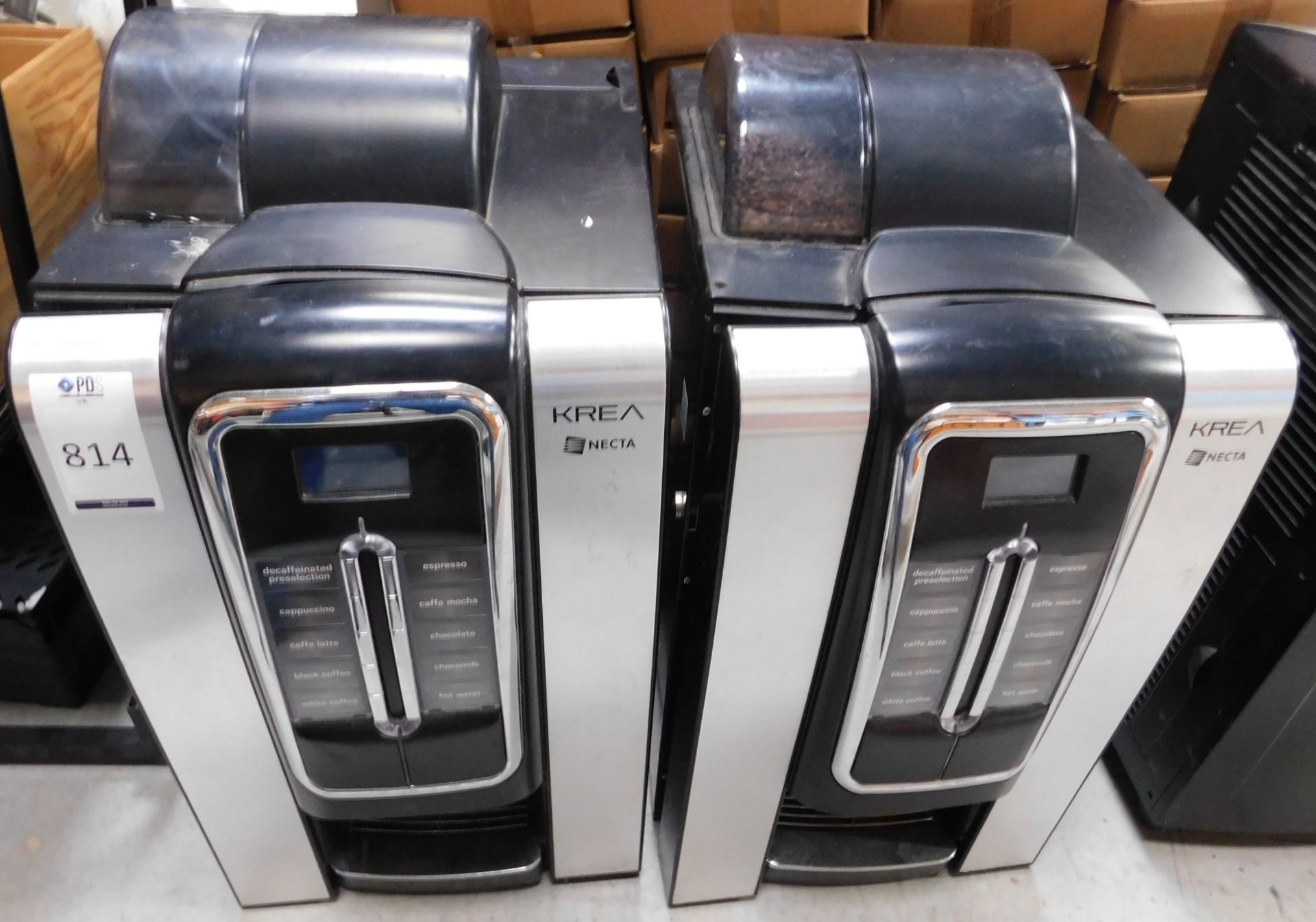 Two Krea Necta Countertop Coffee Machines (Location Brentwood. Please Refer to General Notes)