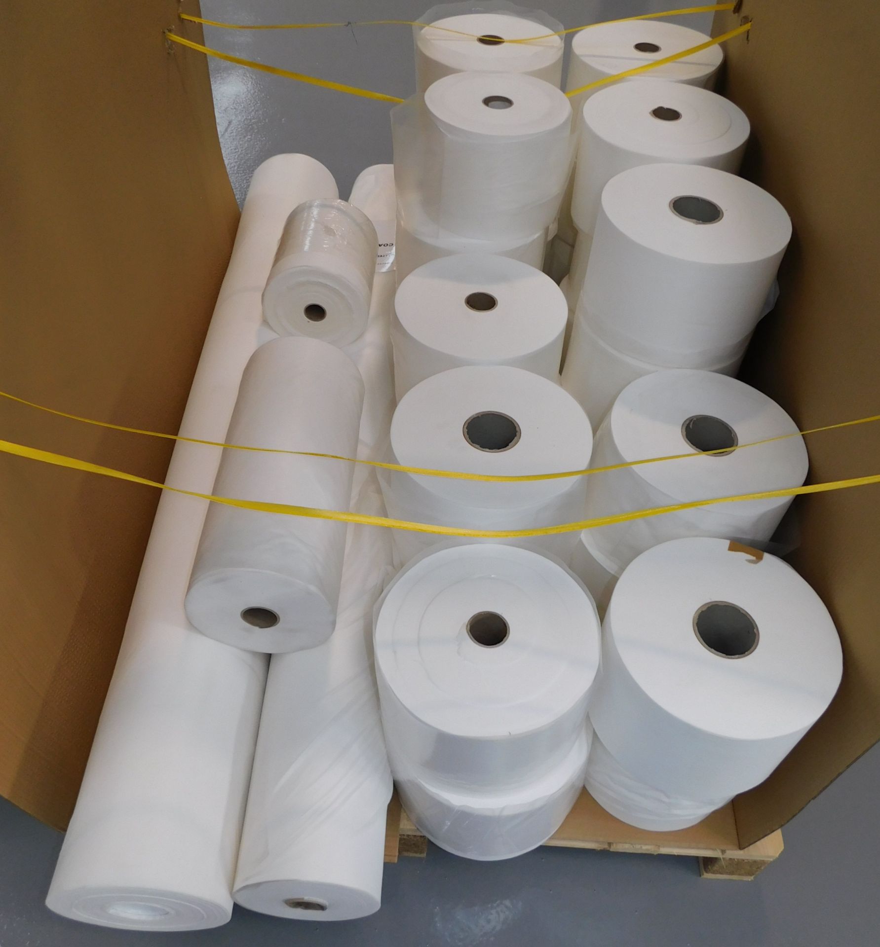 Contents of Stillage to include Viscose Fabric (Nylon Nanodot) Rolls, Cut to Fit Production - Image 3 of 3