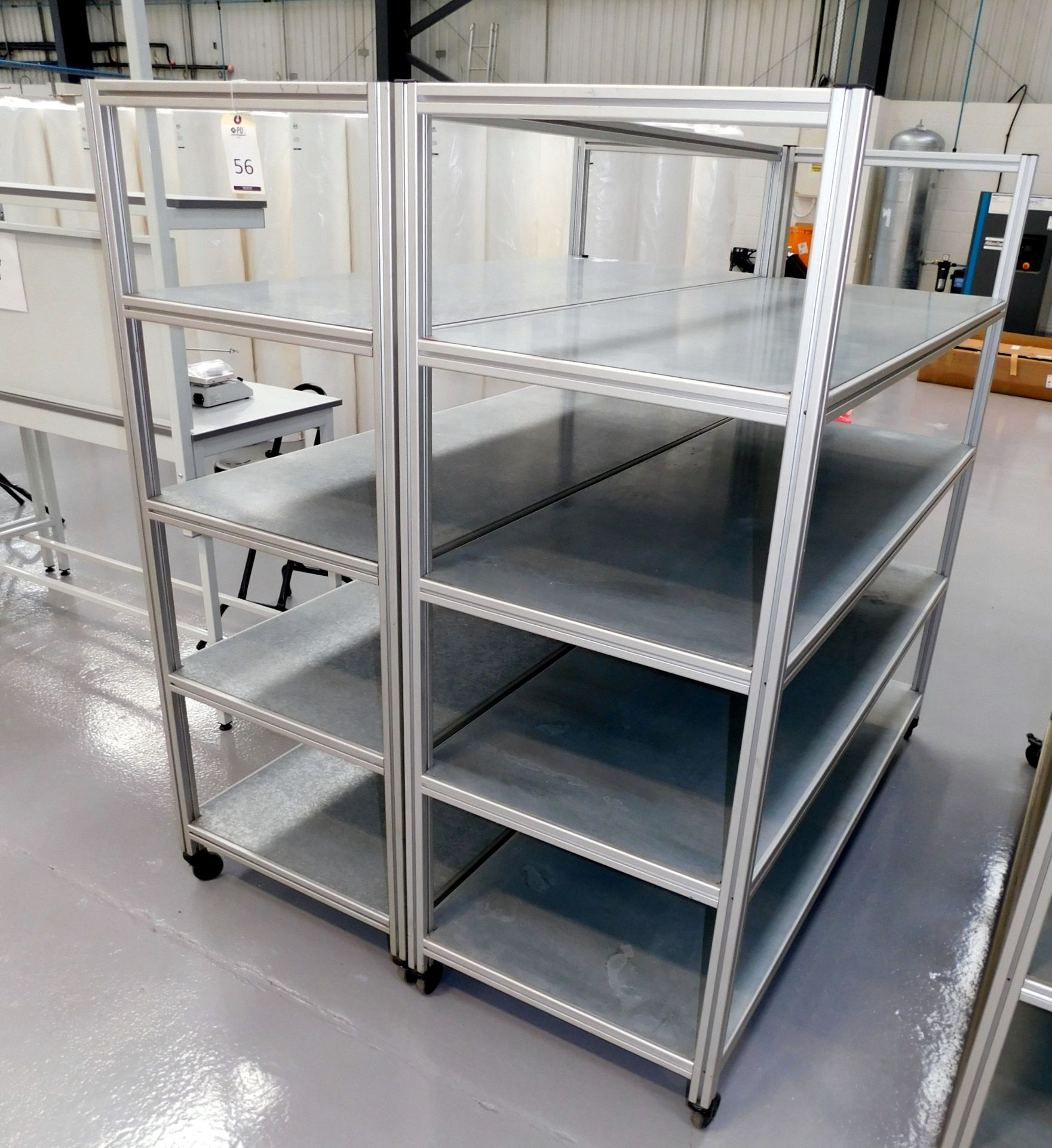 2 Fabricated 4-Tier Trollies (Each Approx. 176cm (W) x 67cm (D) x 170cm (H)) - Image 2 of 2