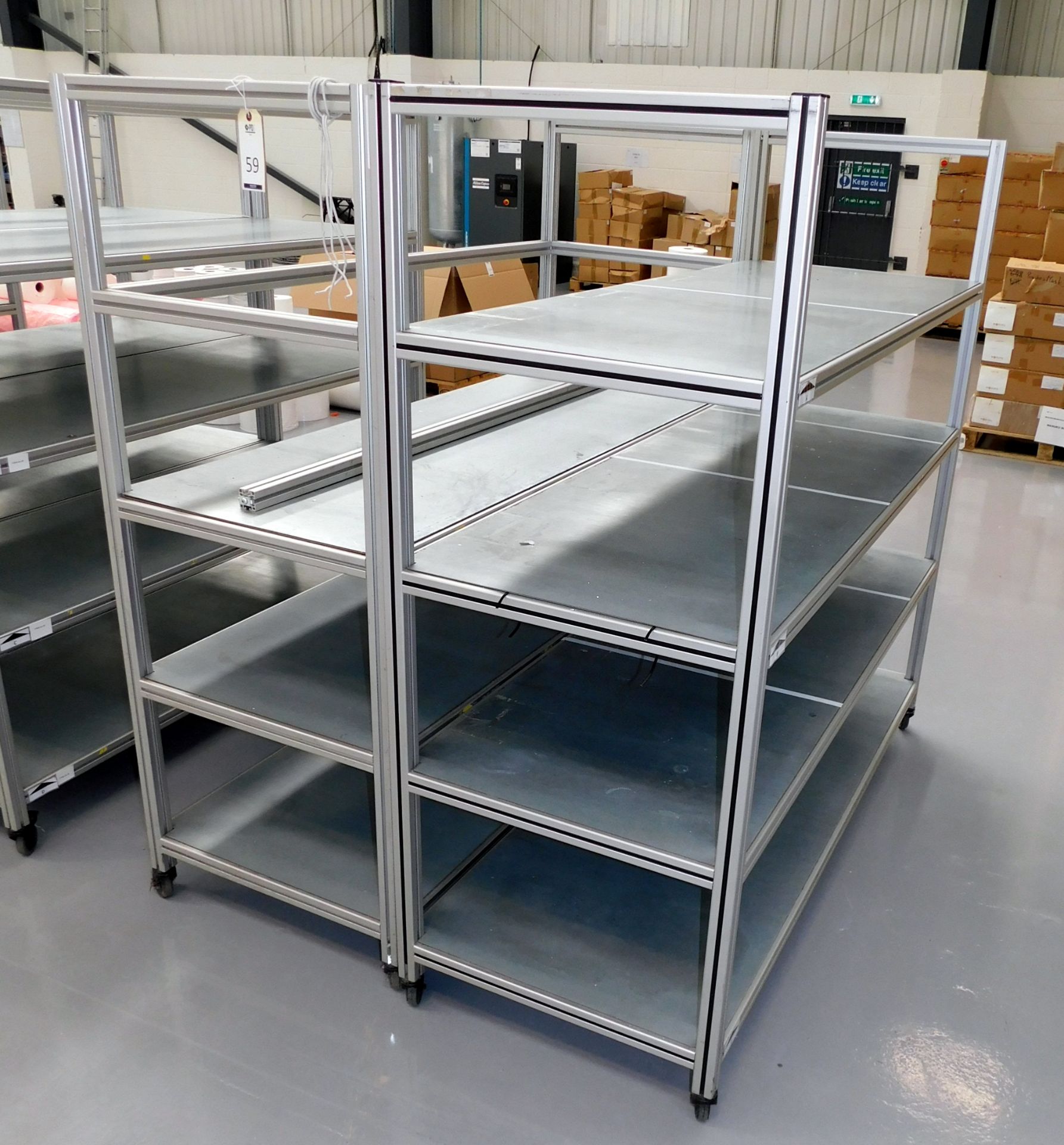 2 Fabricated 4-Tier Trollies (Each Approx. 176cm (W) x 67cm (D) x 170cm (H)) - Image 2 of 2