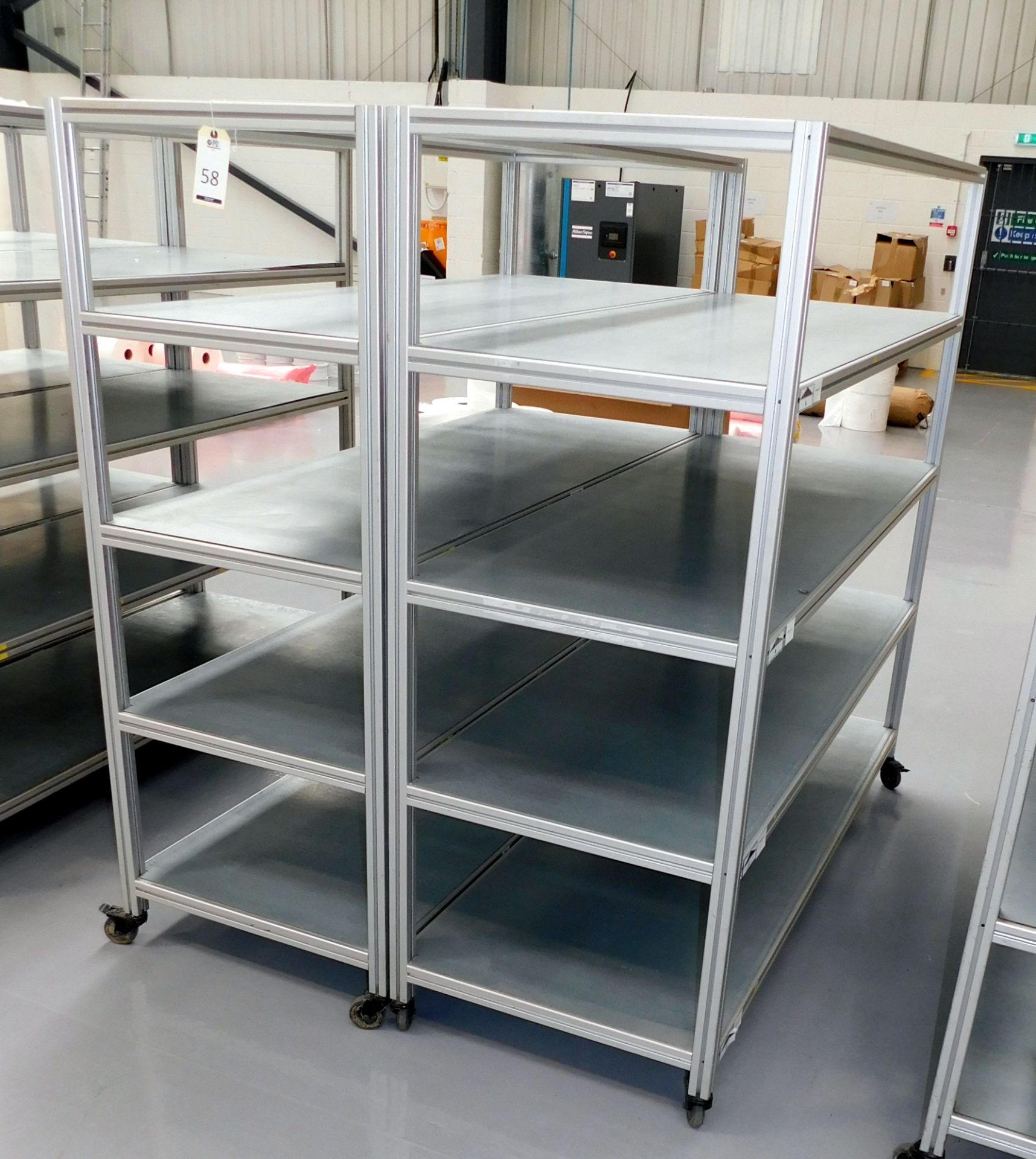 2 Fabricated 4-Tier Trollies (Each Approx. 176cm (W) x 67cm (D) x 170cm (H)) - Image 2 of 2