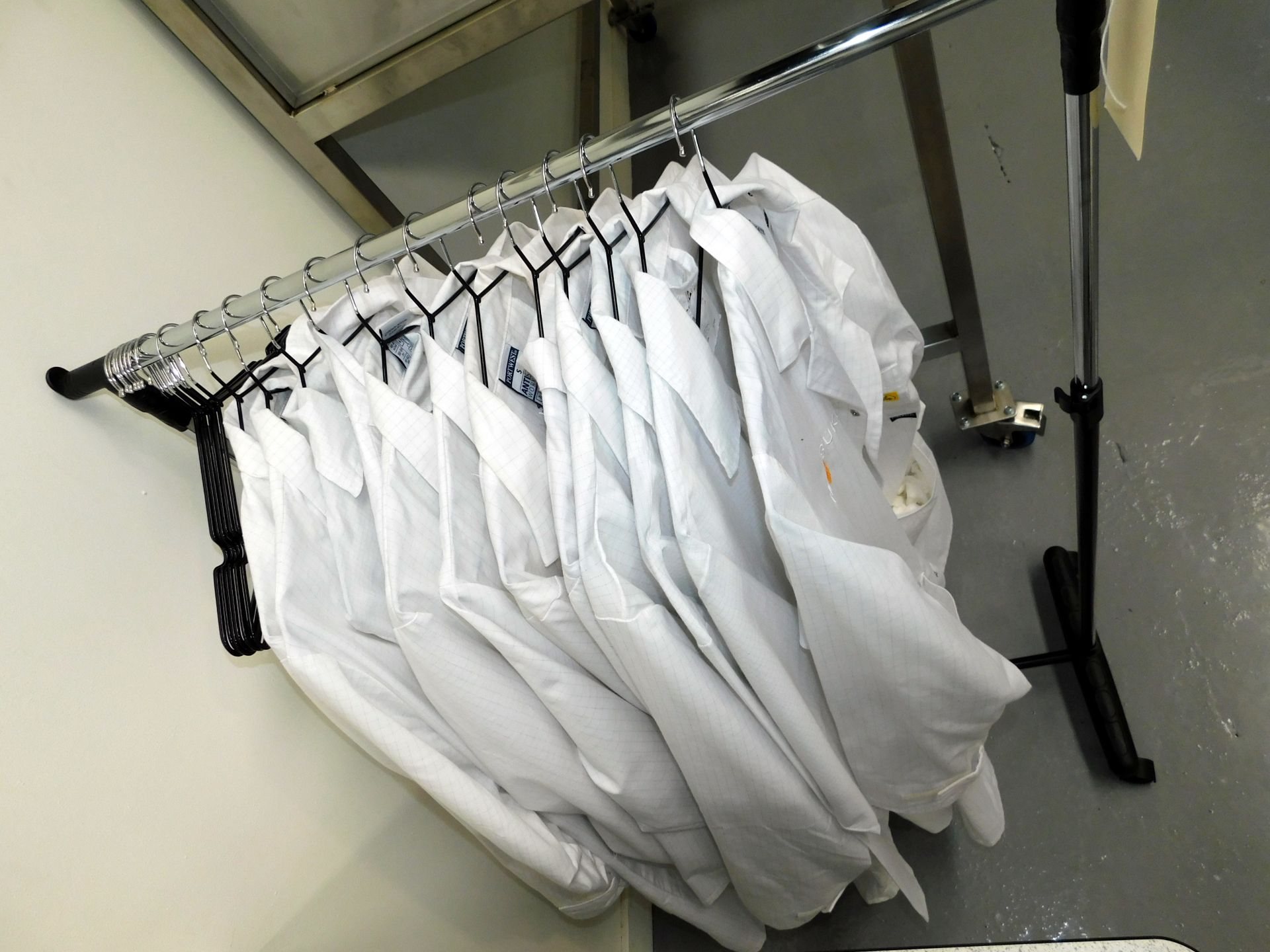 Clothes Rail & 12 Antistatic Jackets - Image 2 of 2