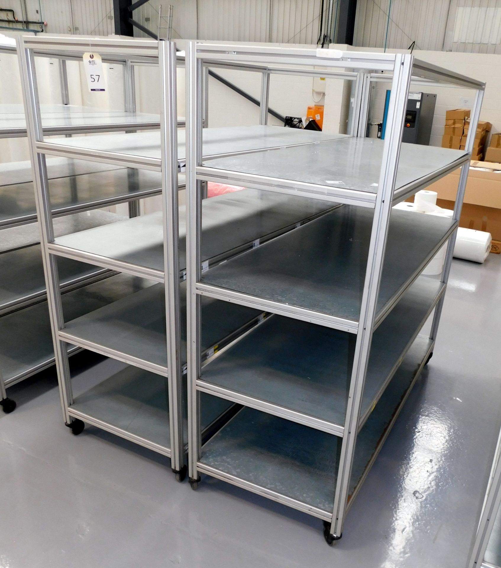 2 Fabricated 4-Tier Trollies (Each Approx. 176cm (W) x 67cm (D) x 170cm (H)) - Image 2 of 2