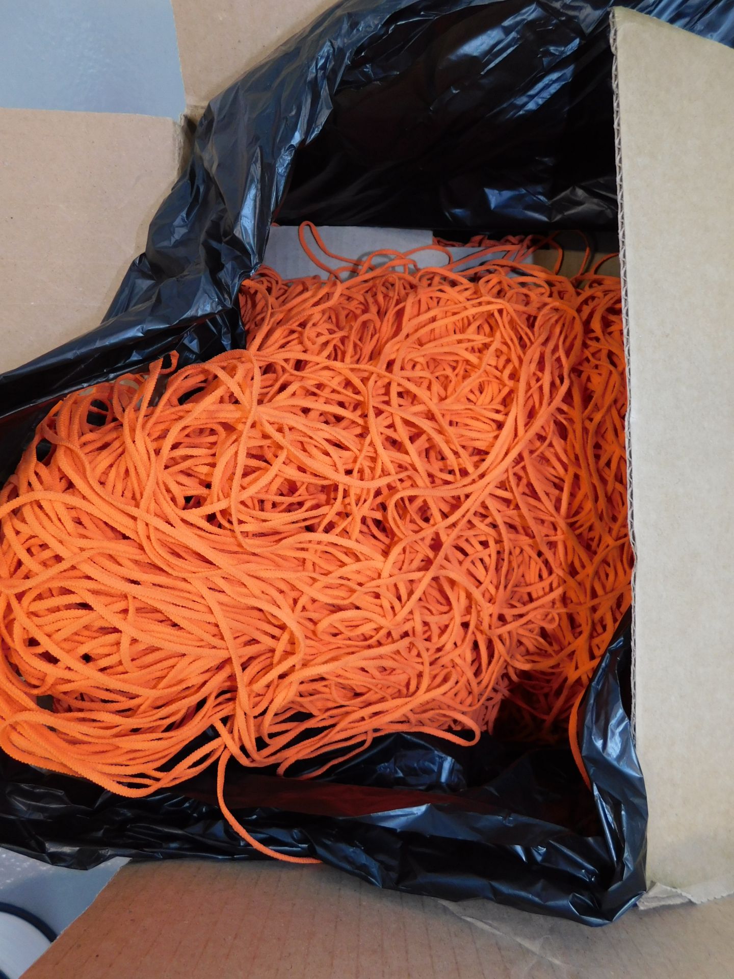 14 Opened Boxes Elasticated 3mm Ear loop Material, Orange - Image 2 of 2