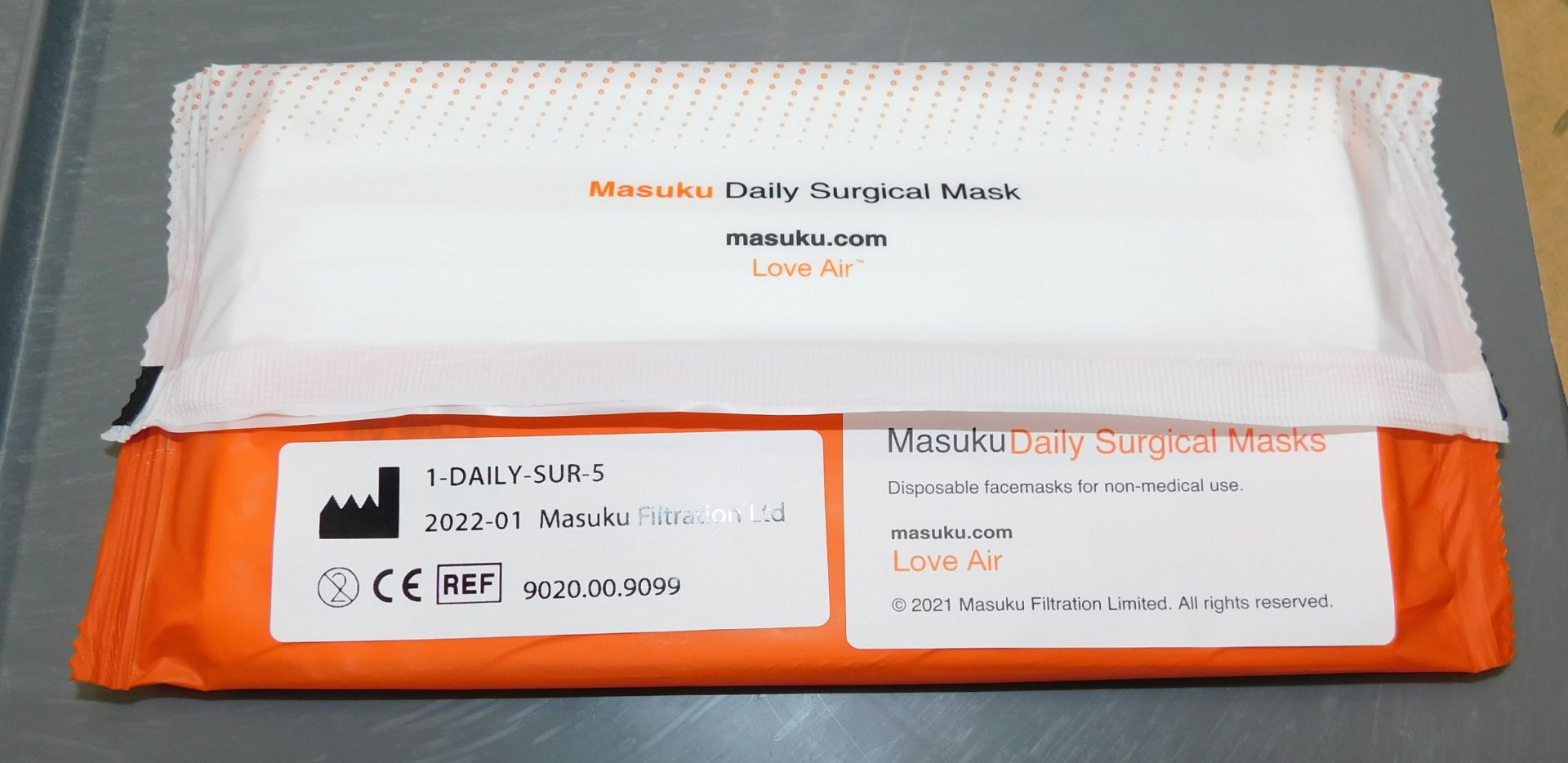 666 Packs of 5 Masuku Daily Surgical Face Masks