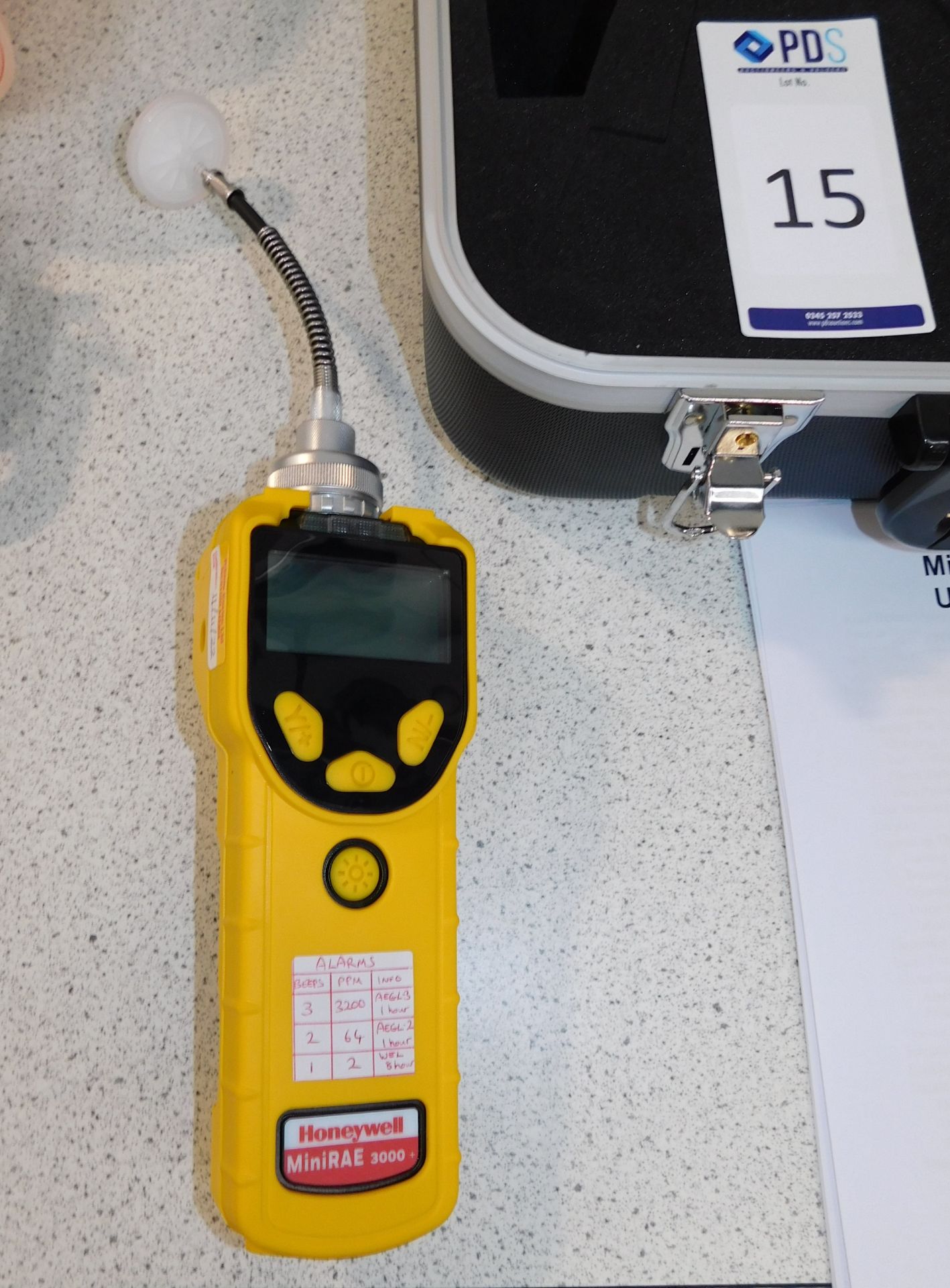 Honeywell Mini Rae 3000 VOC Air Detection Gun, Model PGM7320, Serial Number 592/933554BA - Image 2 of 6