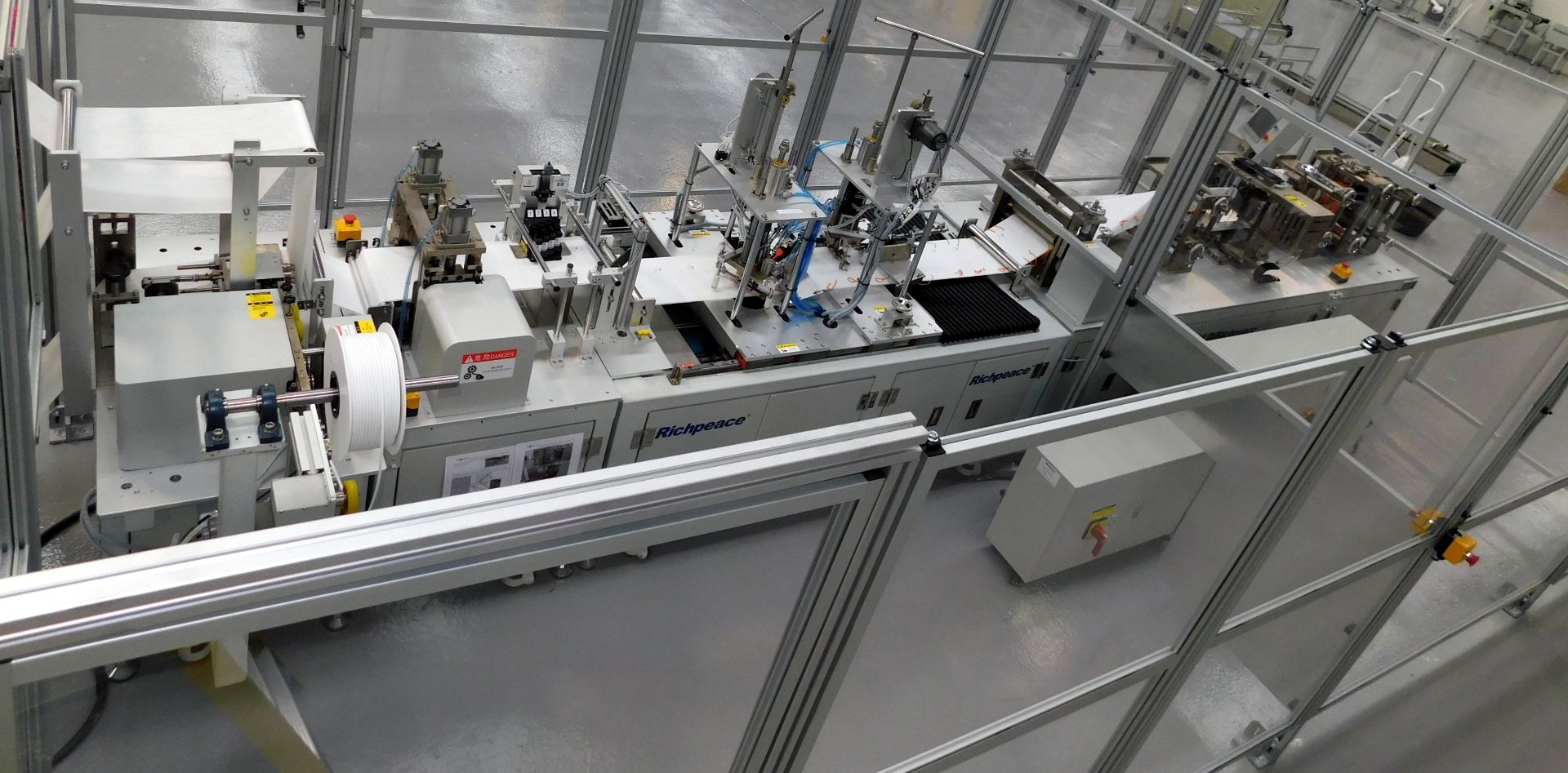 Tianjin Richpeace Ultrasonic Flat Fold Mask Production Line (Perspex Screening (Lot 11) not included - Image 4 of 56
