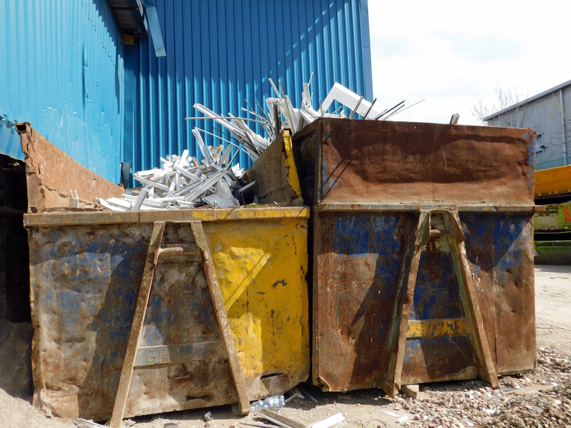 Two 40 Yard Roll On Roll Off Skips (GP7940) (Filled with UPVC Window & Door Frame off cuts)