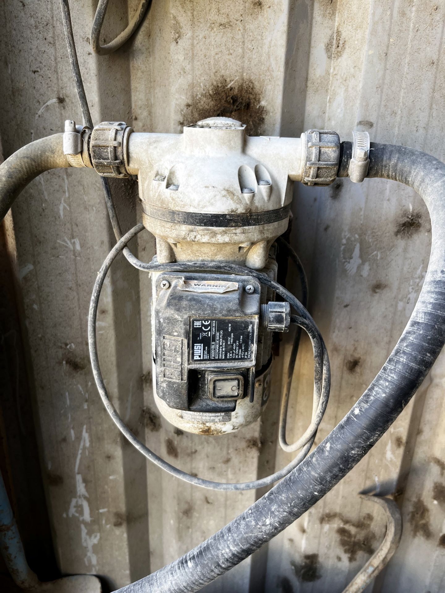 ADBLUE Tank & Dispenser (Part Used) with Piusi F00201BLB 2018 Pump & Fuel Hose on Reel - Image 4 of 6