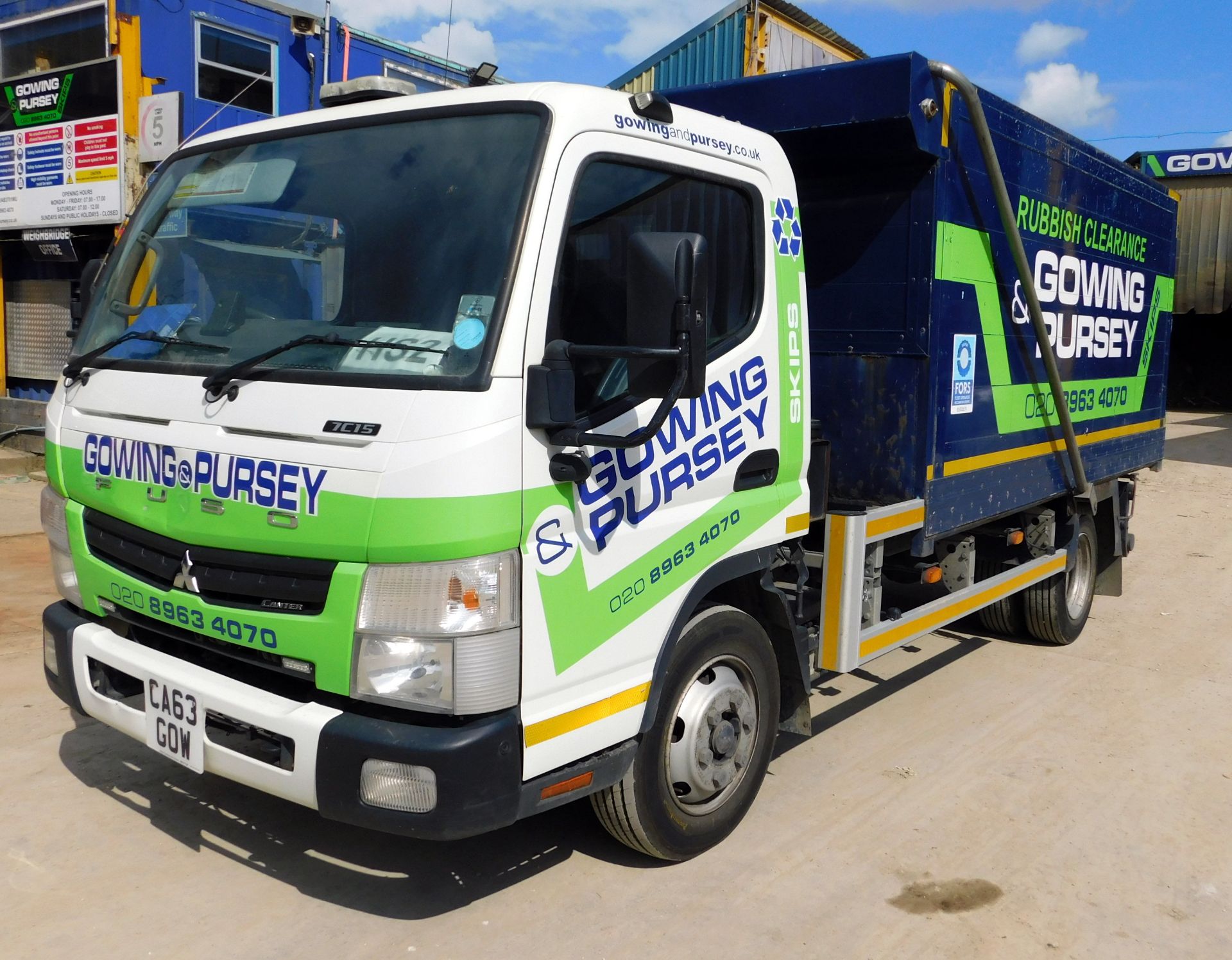 Mitsubishi Fuso 7C1534 Canter Tipper 7490KG Gross, Registration CA63 GOW, First Registered 30th