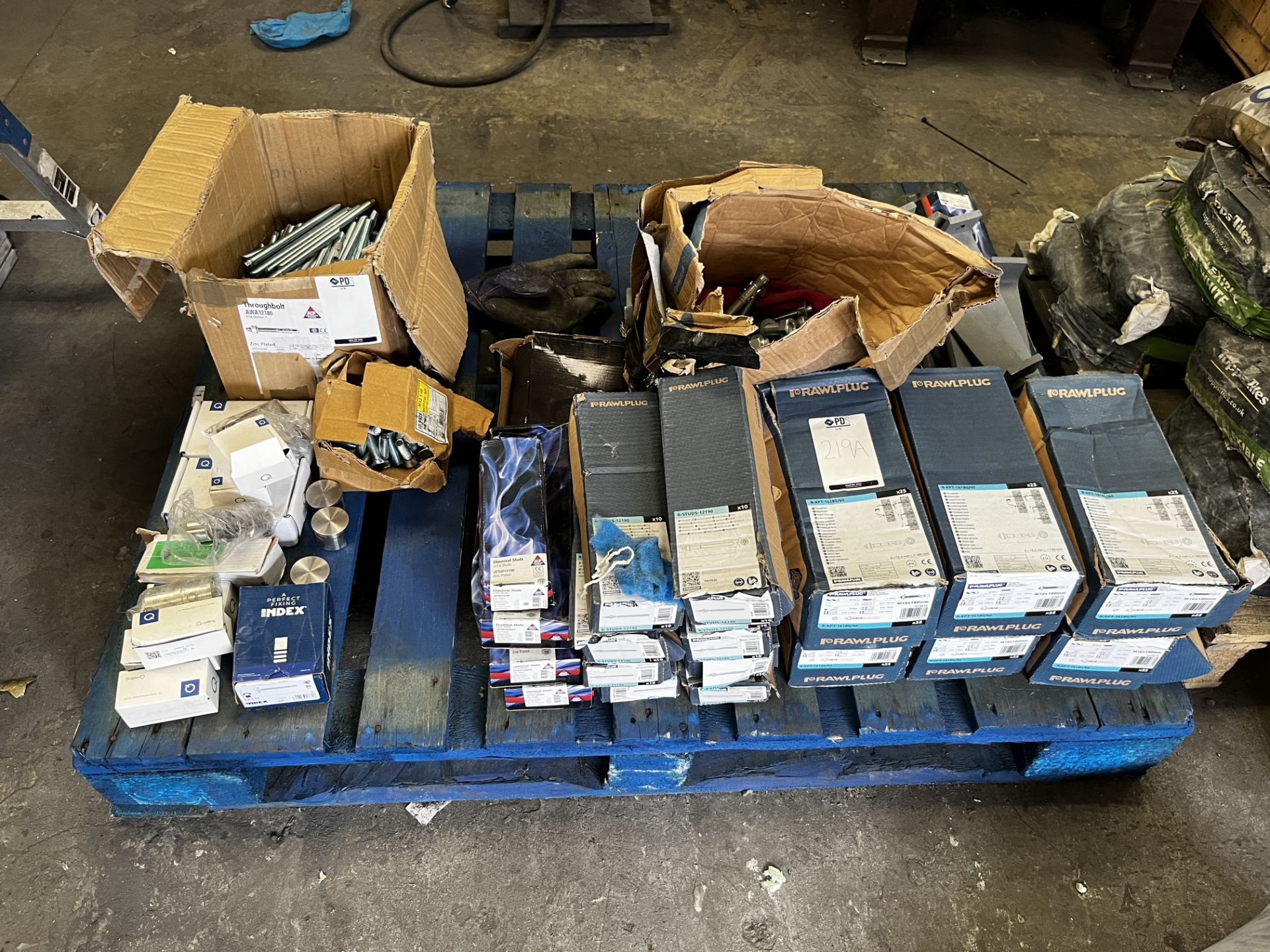 Pallet of Assorted Chemical & Other Fixings (Location: Tottenham. Please Refer to General Notes)