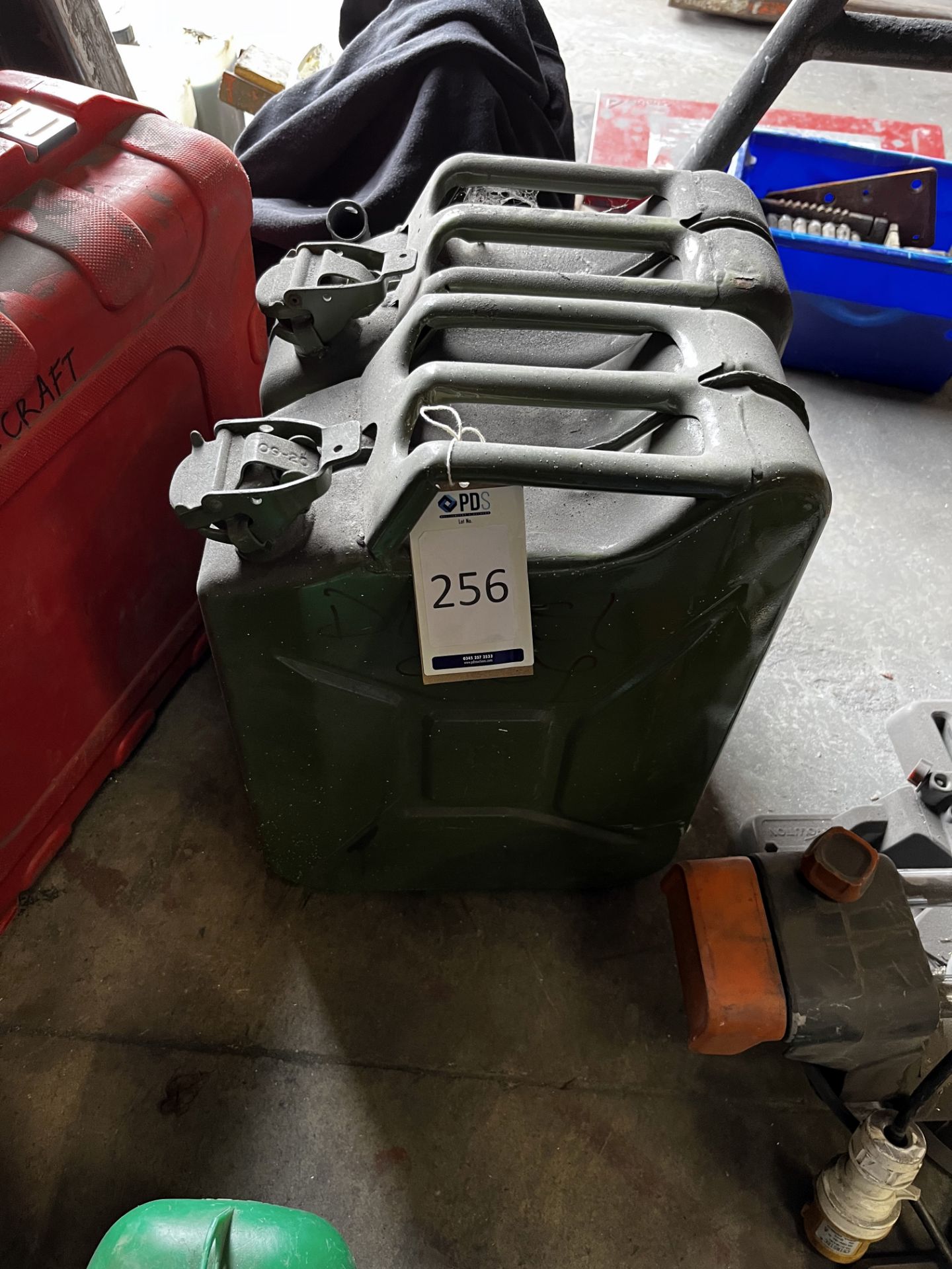 Two Jerry Cans & Assorted Fuel Cans (Location: Tottenham. Please Refer to General Notes)