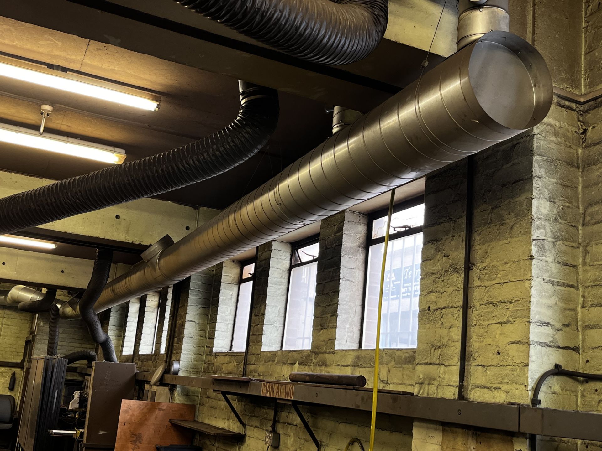 Fume Extraction System throughout Workshop, Comprising Extraction Hoses, Ducting & Exterior - Image 3 of 4