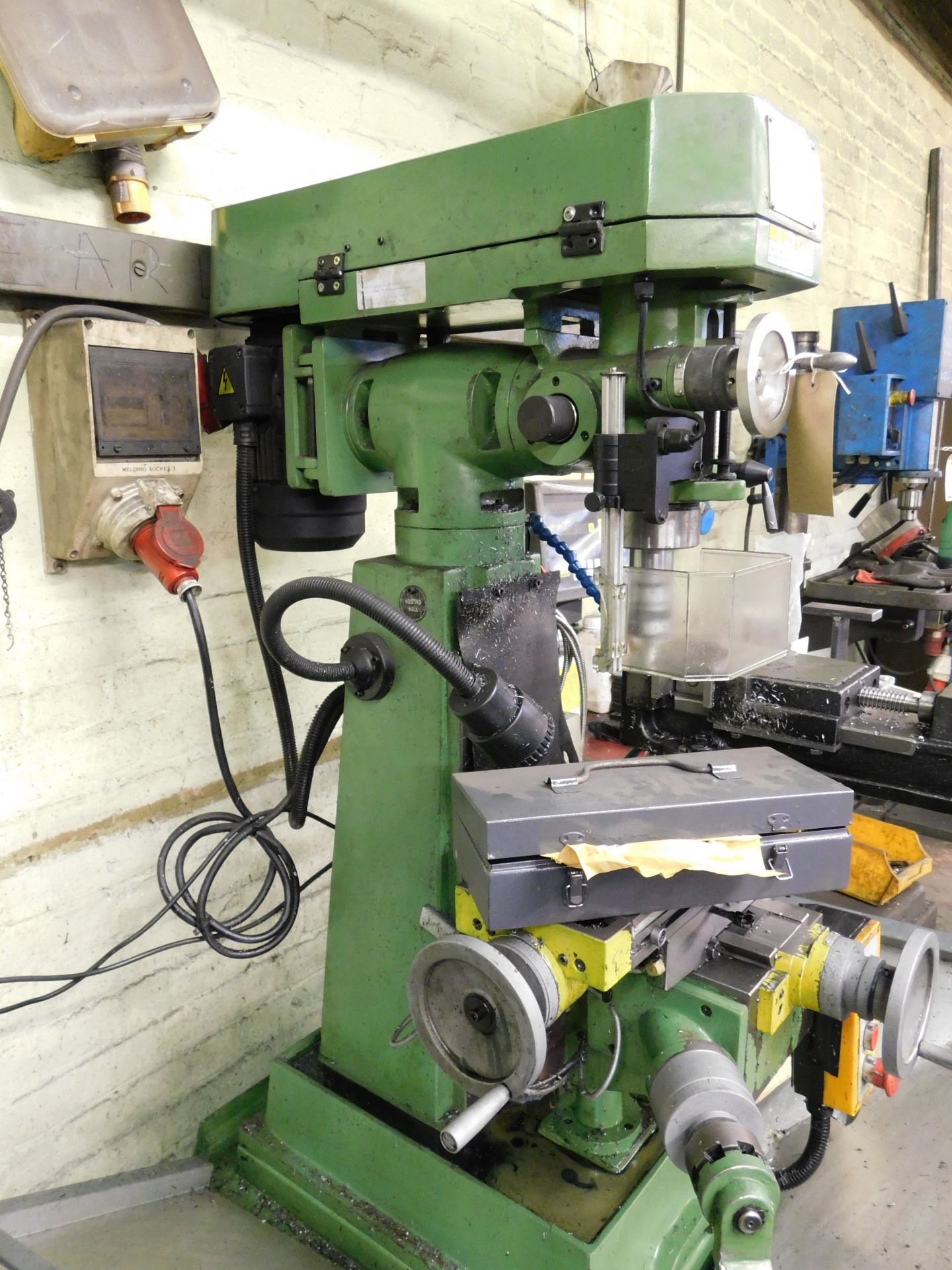 Warco VMG Turret Milling Machine (2019), Serial Number 1920969, with DROD60/3V DRO & Adjacent - Image 8 of 9