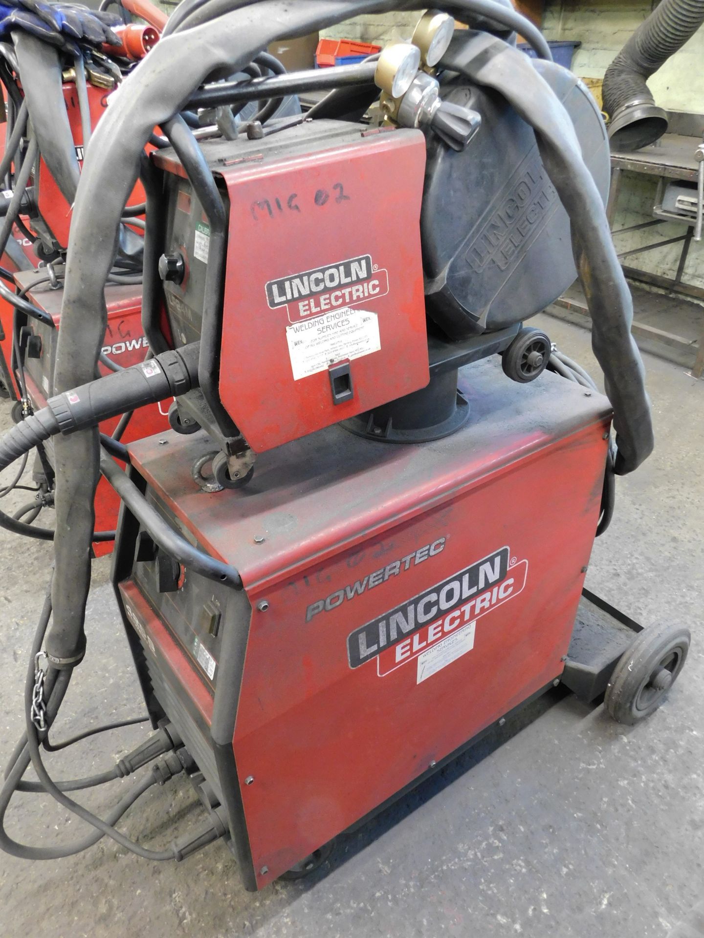 Lincoln 425 S Powertec Mig welder (2002) with LF24M Wire Feed (Location: Tottenham. Please Refer - Image 2 of 5