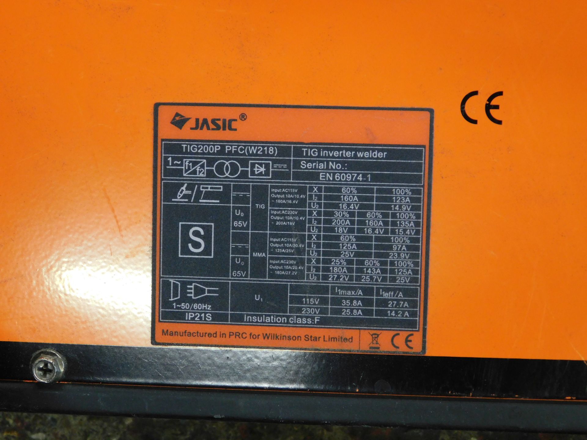 Jasic Pro TIG 200P Mini Digital Inverter Welder, 110v (Location: Tottenham. Please Refer to - Image 3 of 3