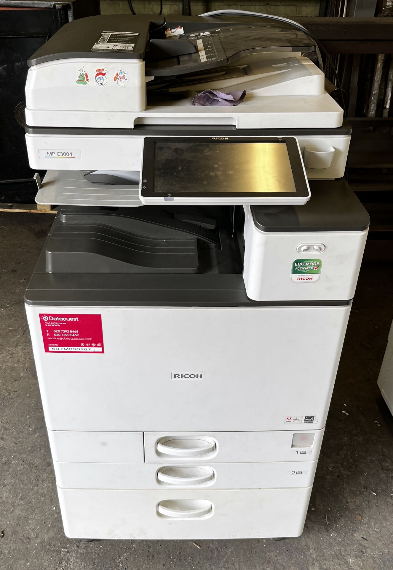 Ricoh MPC 3004 Colour Photocopier (Ground Floor) (Location: Tottenham. Please Refer to General