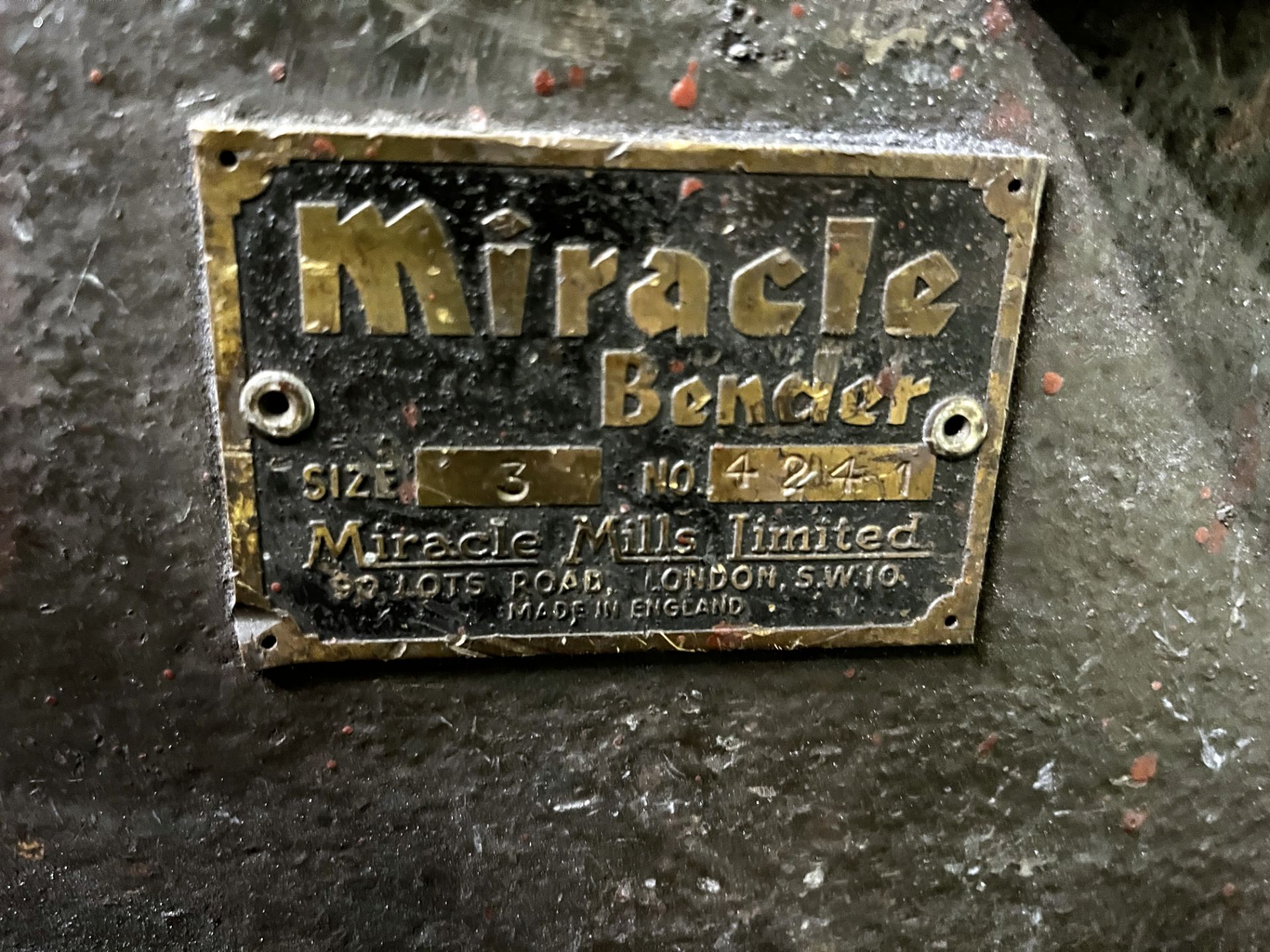 Miracle Manual Section Bender on Fabricated Stand (Location: Tottenham. Please Refer to General - Image 3 of 3