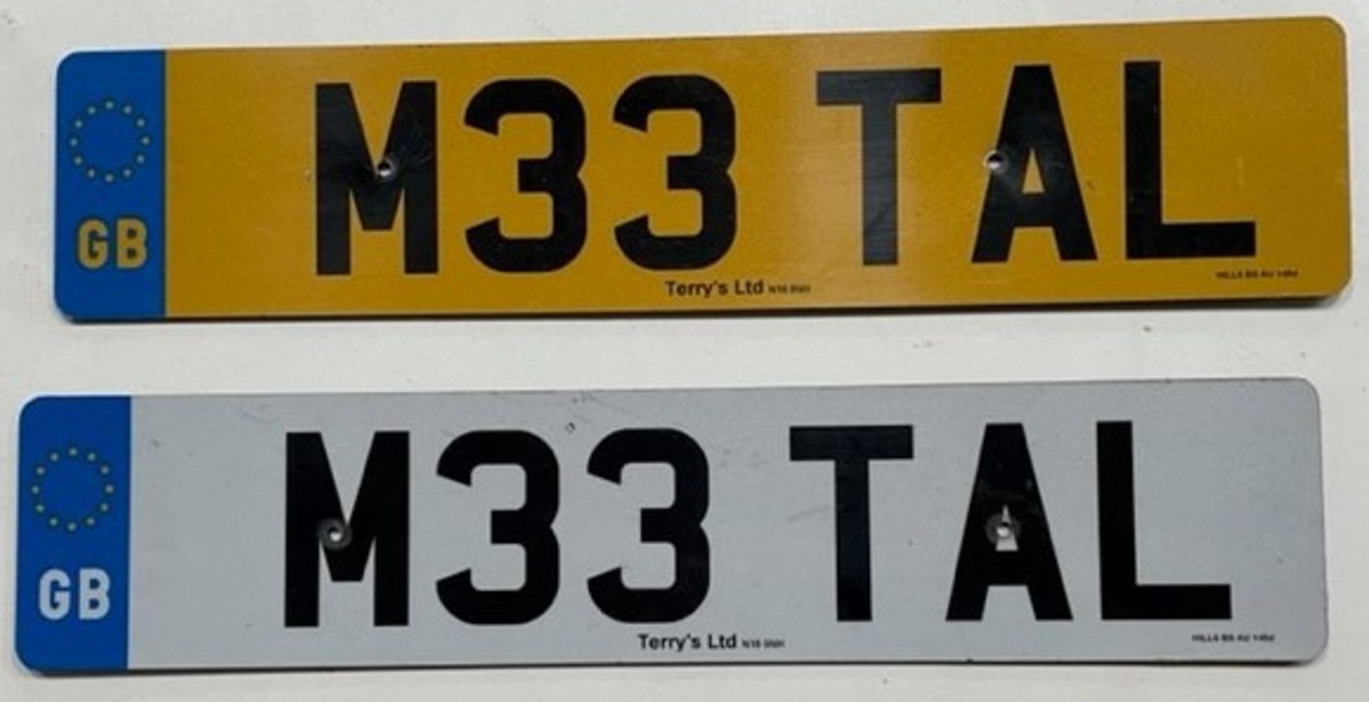 Cherished Registration Plate ‘’M33 TAL’’ on Retention Certificate (Location: Stockport. Please Refer