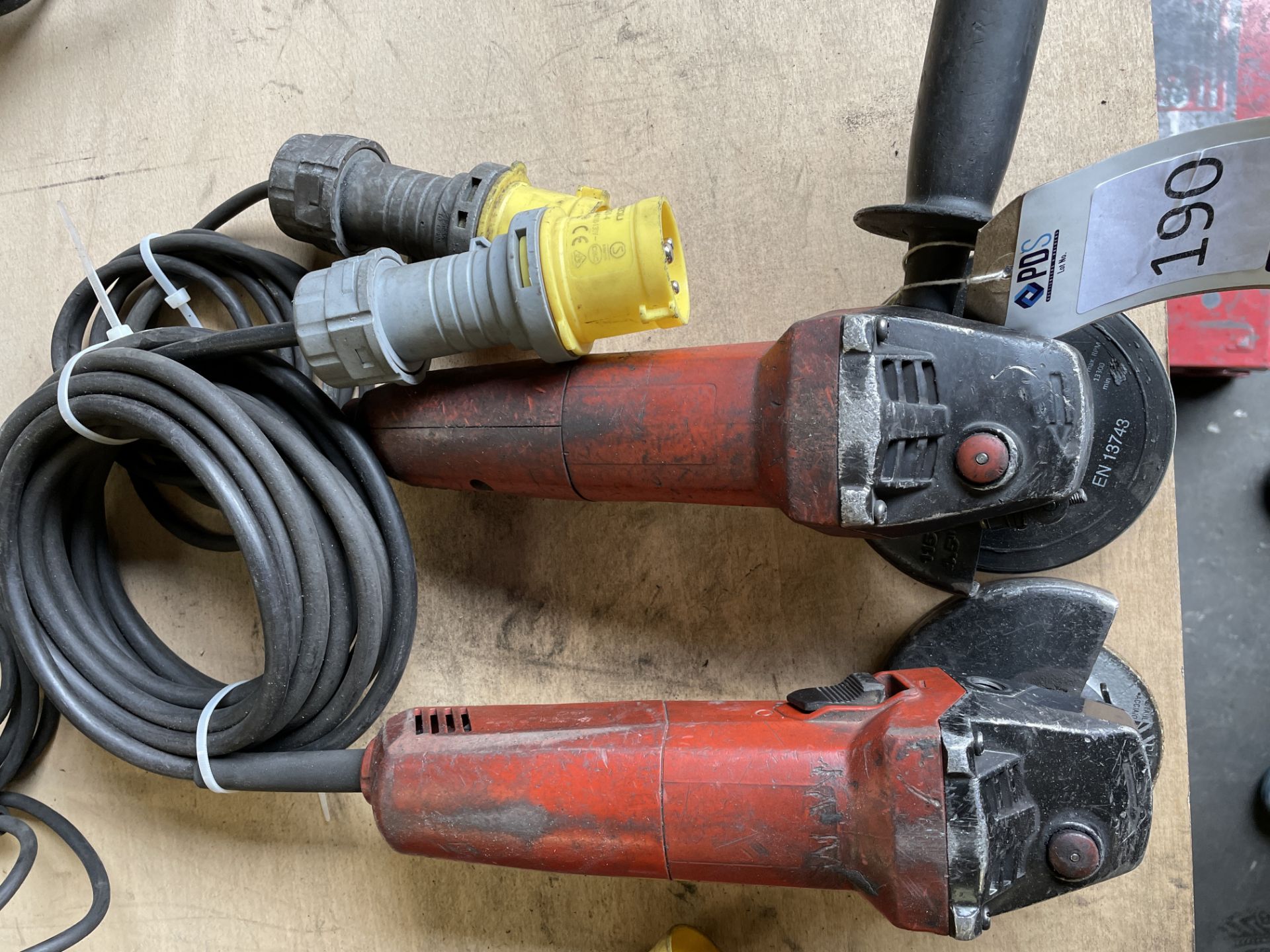 Two Hilti AG115-7 Grinders, 110v (Location: Tottenham. Please Refer to General Notes)