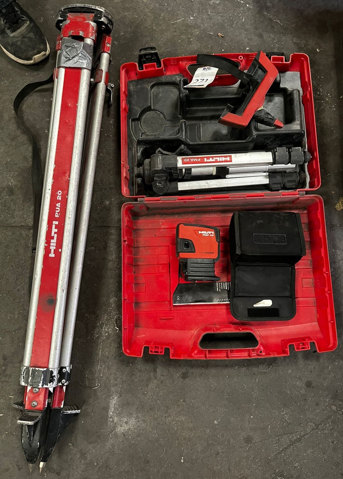 Hilti PMP45 Laser Level with Hilti PM20 Tripod Stand (Location: Tottenham. Please Refer to General