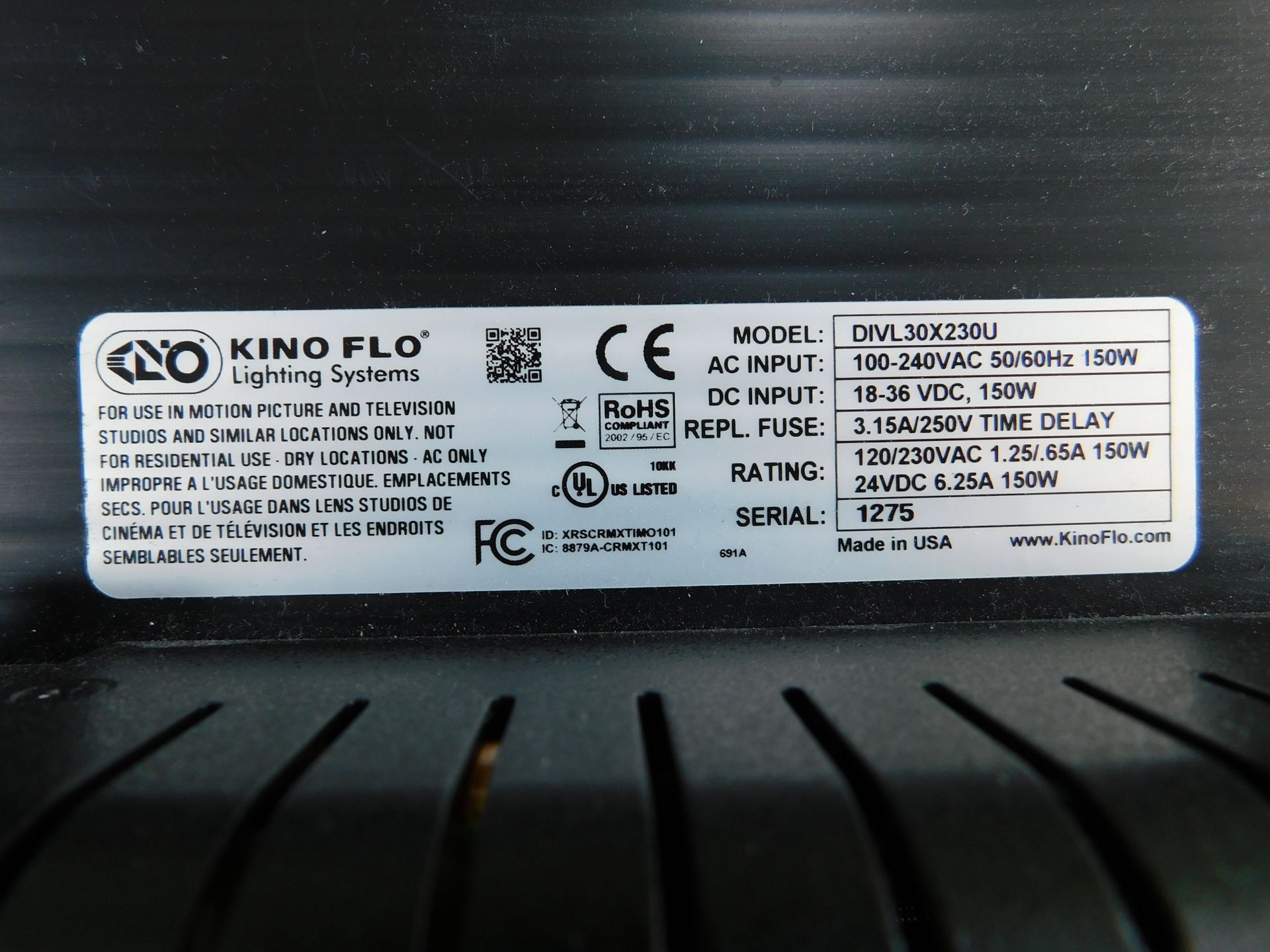 Kino Flo DIV-L30X Diva Lite LED (Location: Westminster. Please Refer to General Notes) - Image 3 of 3