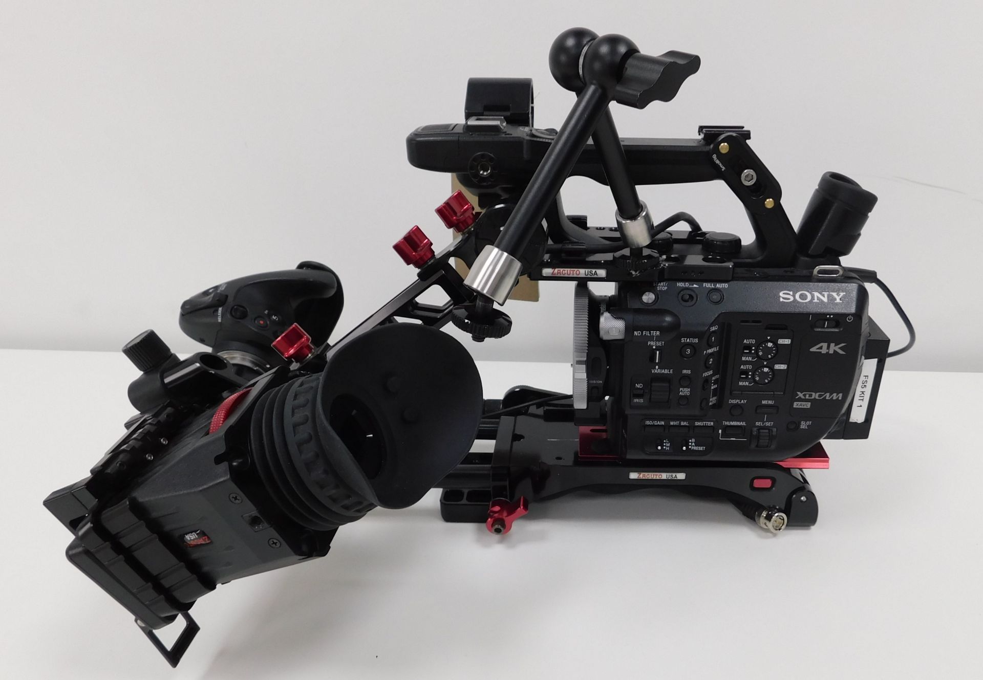 Sony PXW-FS5 Solid State Memory Camcorder Body with Zaguto Base Plate, Viewfinder Rig, Battery and - Image 2 of 7