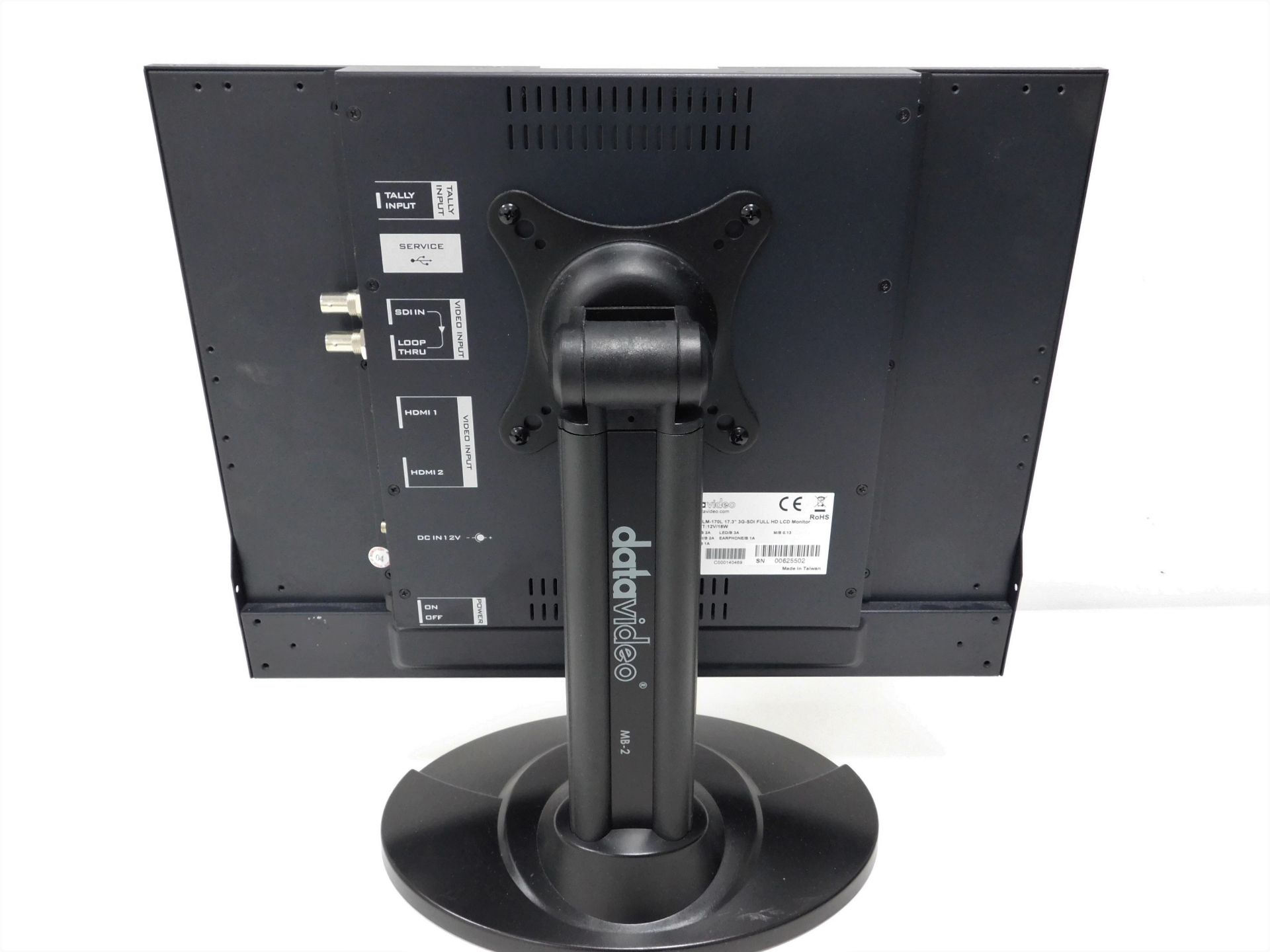 Datavideo TLM-170L 17.3" Full HD LCD Monitor (Location: Westminster. Please Refer to General Notes) - Image 2 of 3