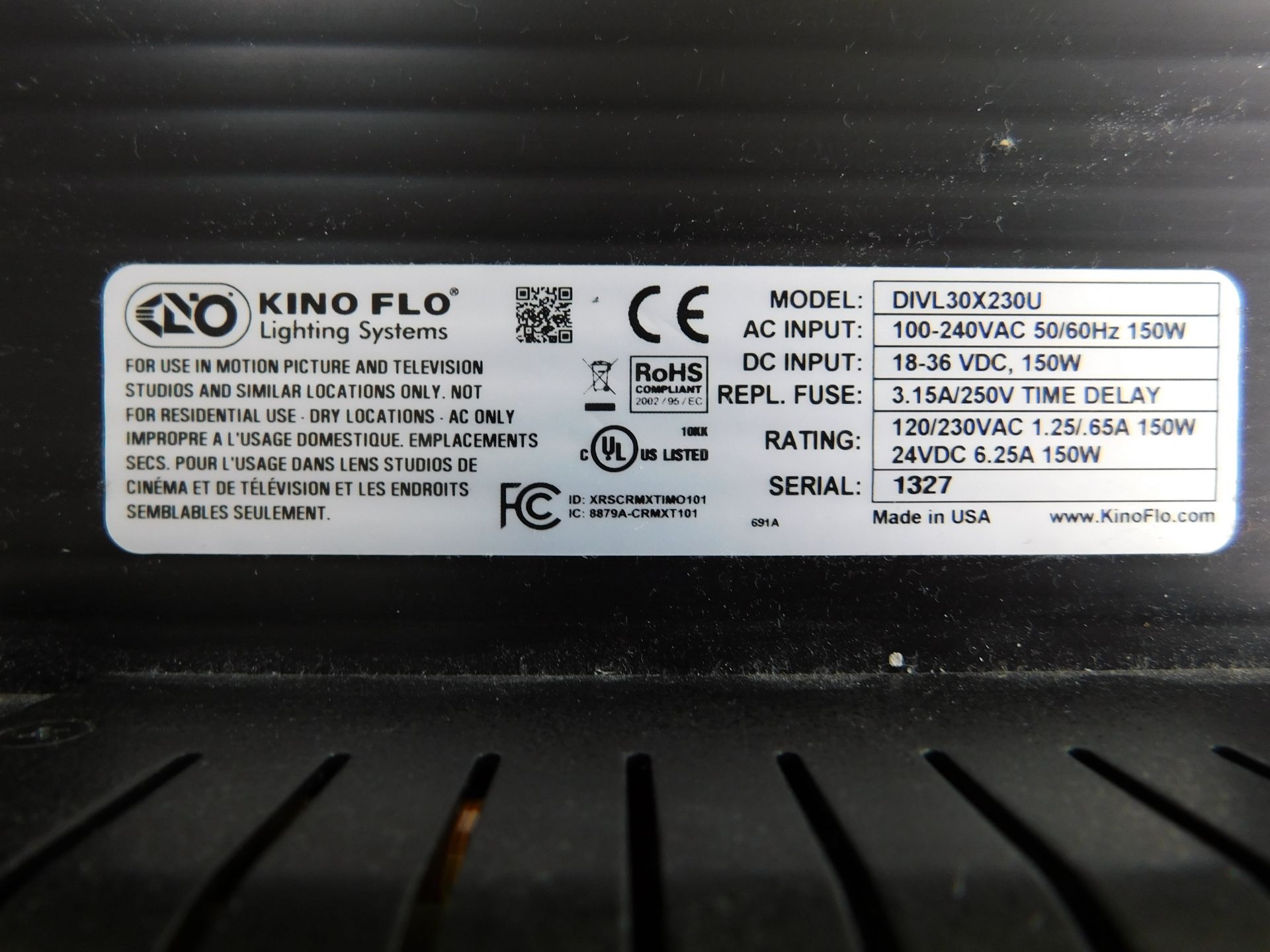 Kino Flo DIV-L30X Diva Lite LED (Location: Westminster. Please Refer to General Notes) - Image 3 of 3