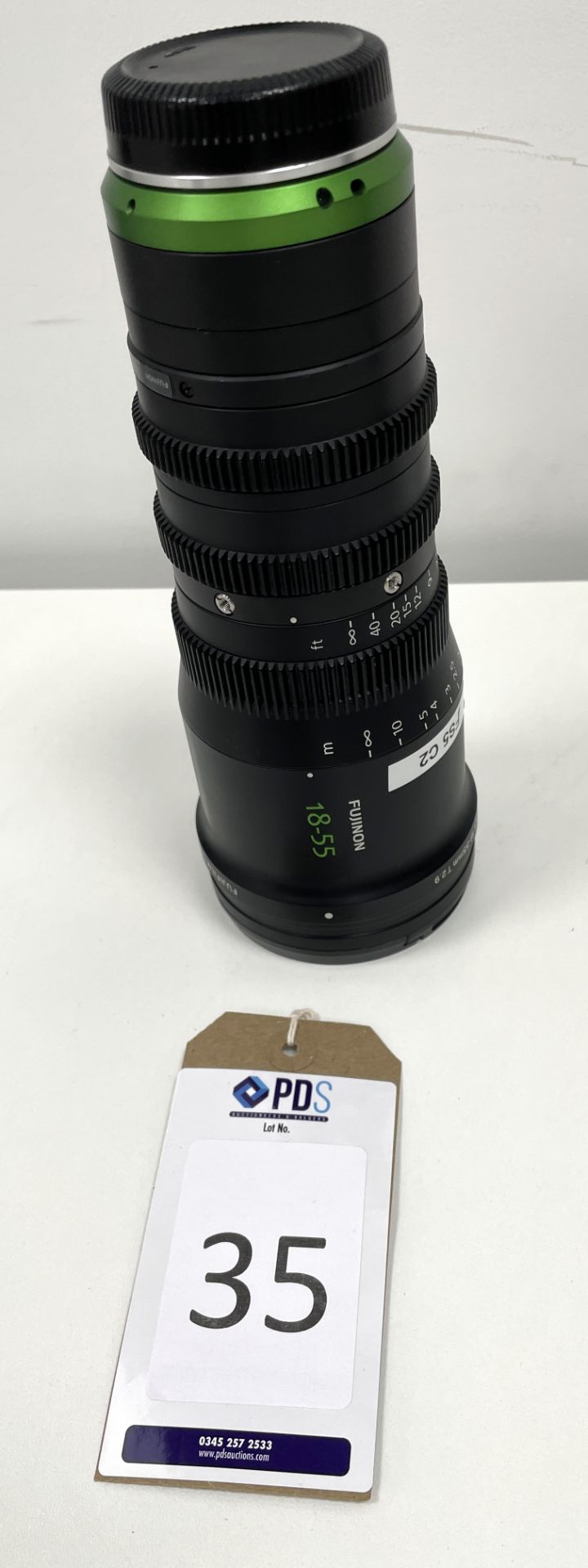 Fujinon 18-55mm T 2.9 Cine Zoom Lens, Serial Number 85A01385 (Location: Westminster. Please Refer to