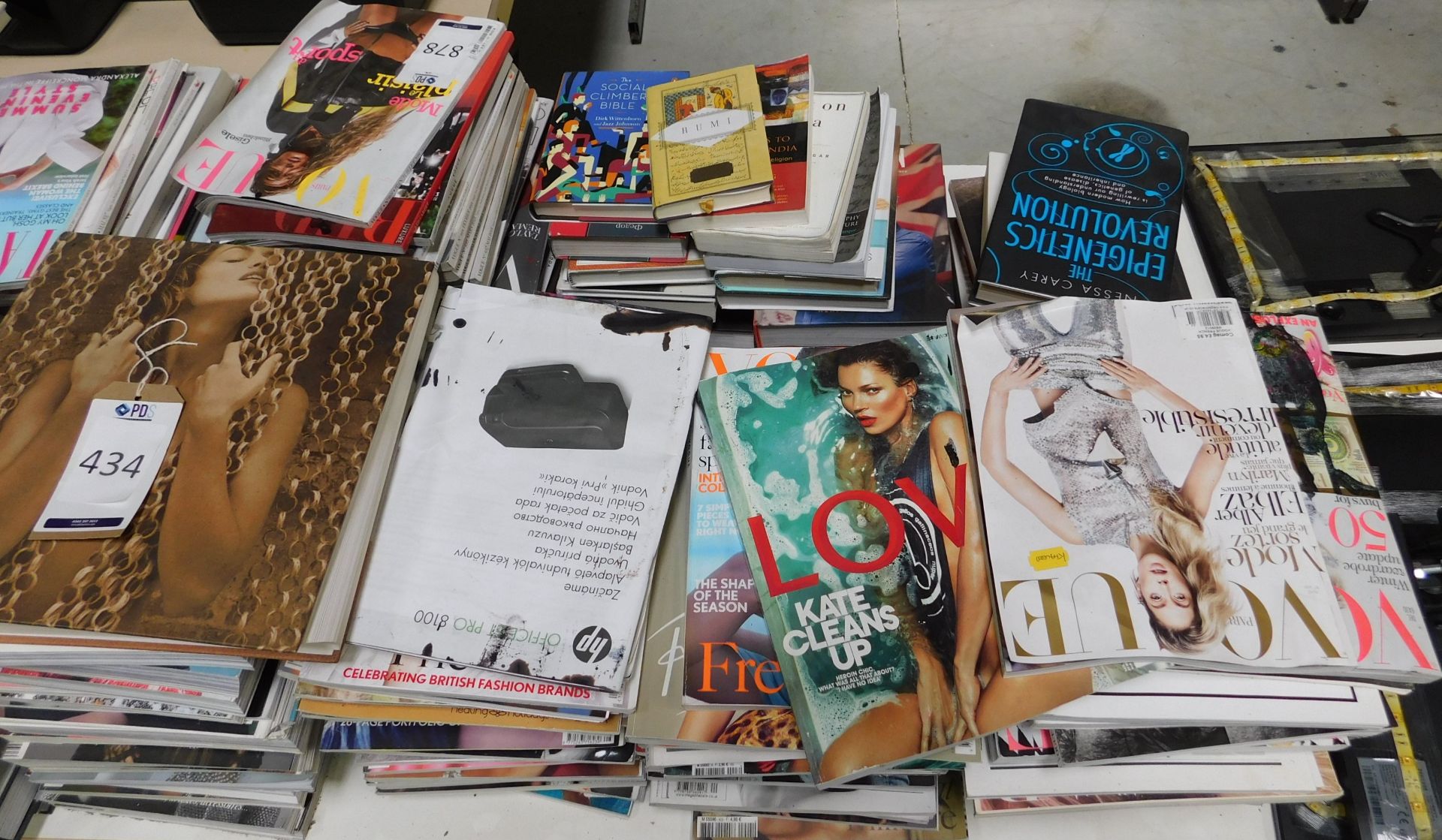 Quantity of Various Fashion Magazines & Hard Backed Art/Fashion Books (Location: Brentwood. Please