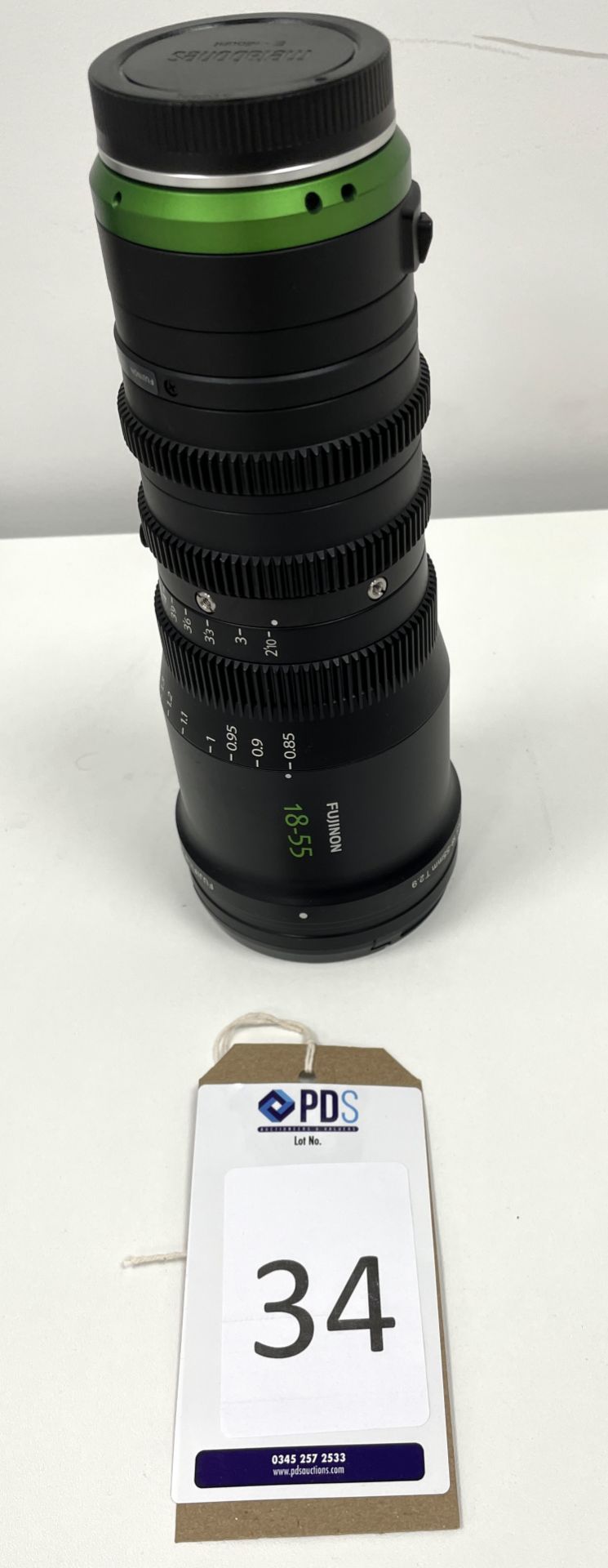 Fujinon 18-55mm T 2.9 Cine Zoom Lens, Serial Number 85A01268 (Location: Westminster. Please Refer to