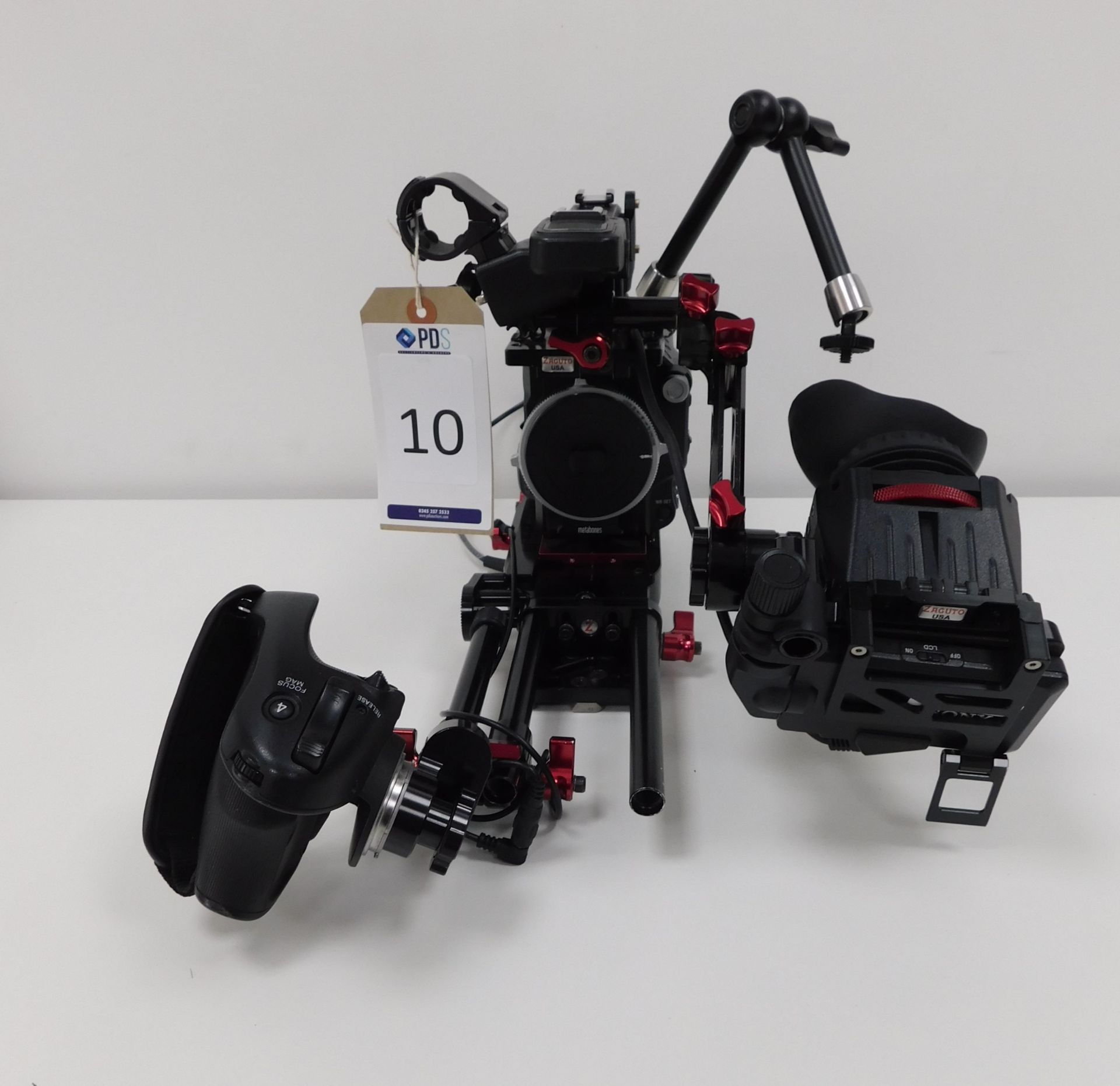 Sony PXW-FS5 Solid State Memory Camcorder Body with Zaguto Base Plate, Viewfinder Rig, Battery and - Image 7 of 7