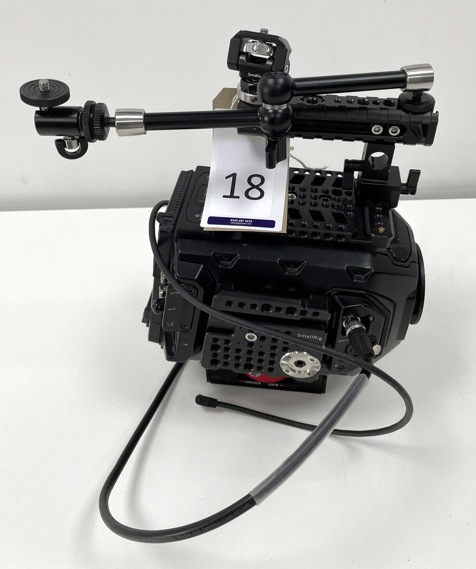 Black Magic Design URSA Mini 4K Camcorder Body with Small Rig (Location: Westminster. Please Refer