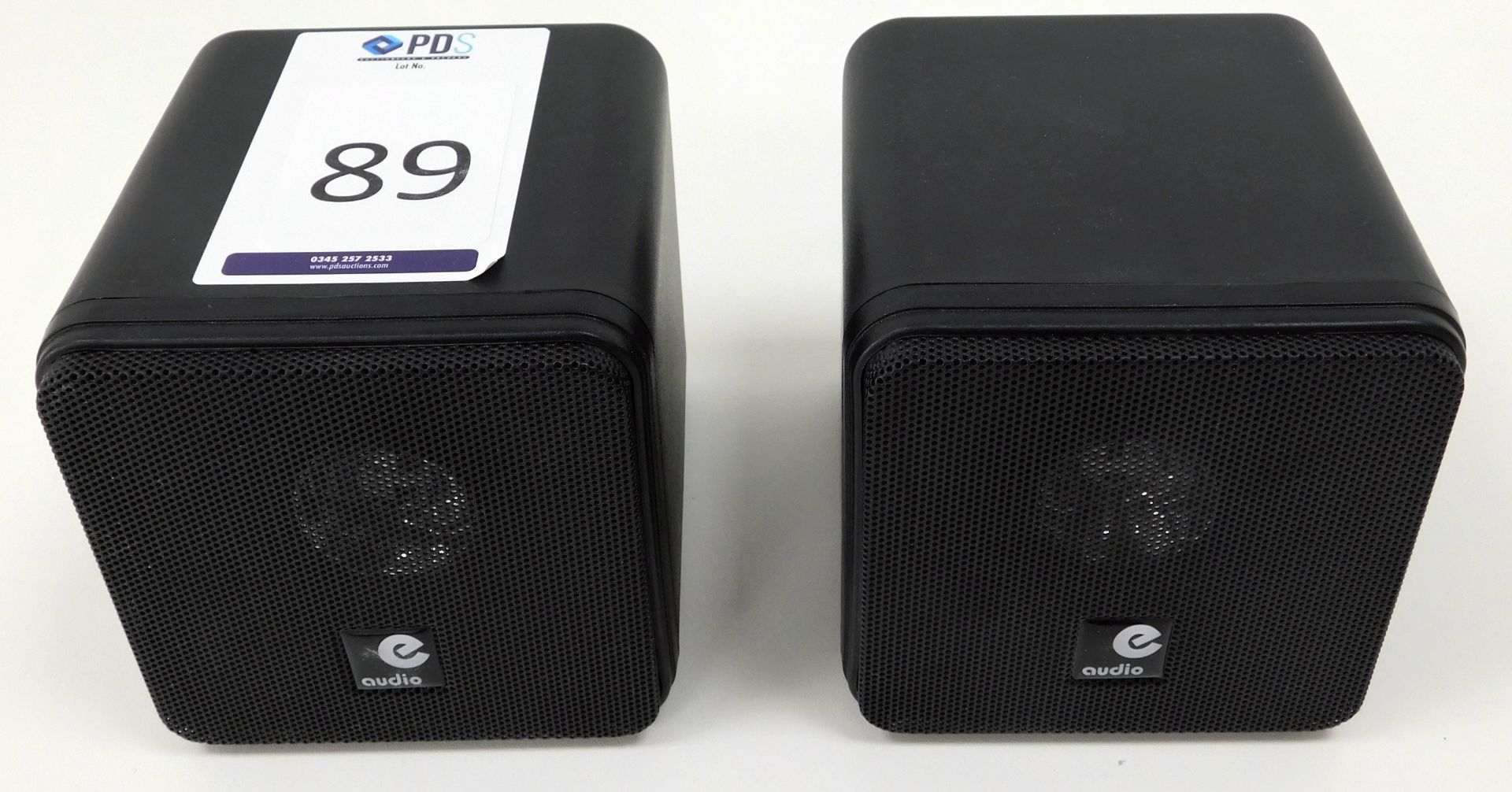 Pair of E Audio P406A Dual Cone Mini Box Speakers (Location: Westminster. Please Refer to General