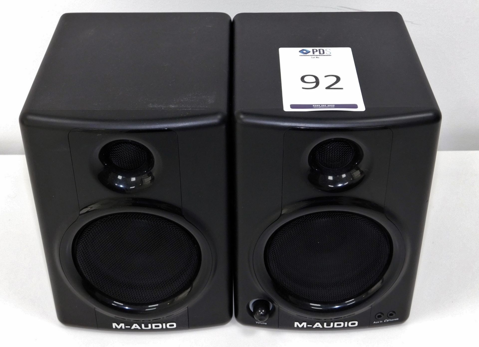 Pair of M Audio AV40 Speakers (Location: Westminster. Please Refer to General Notes)