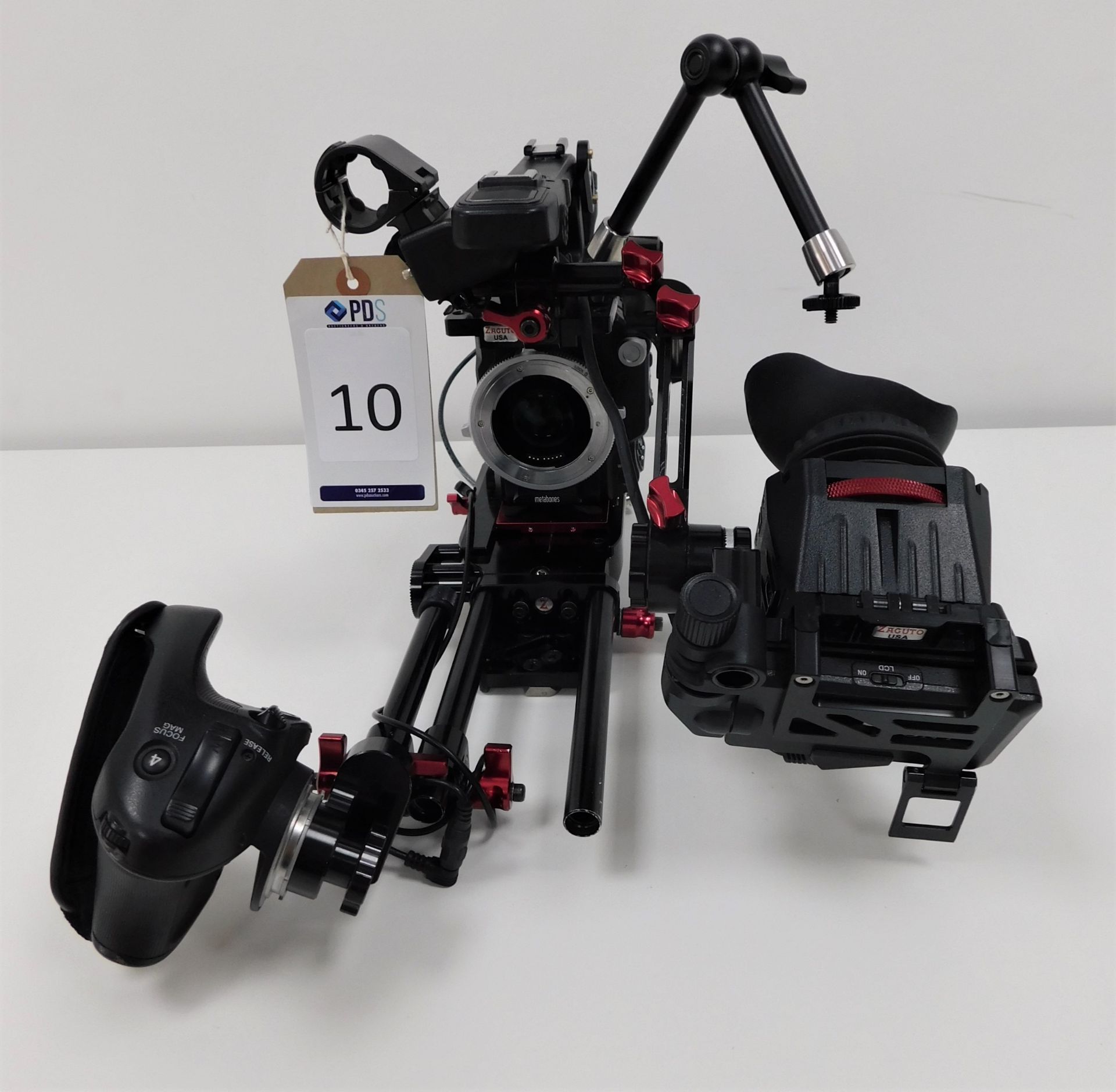 Sony PXW-FS5 Solid State Memory Camcorder Body with Zaguto Base Plate, Viewfinder Rig, Battery and - Image 4 of 7