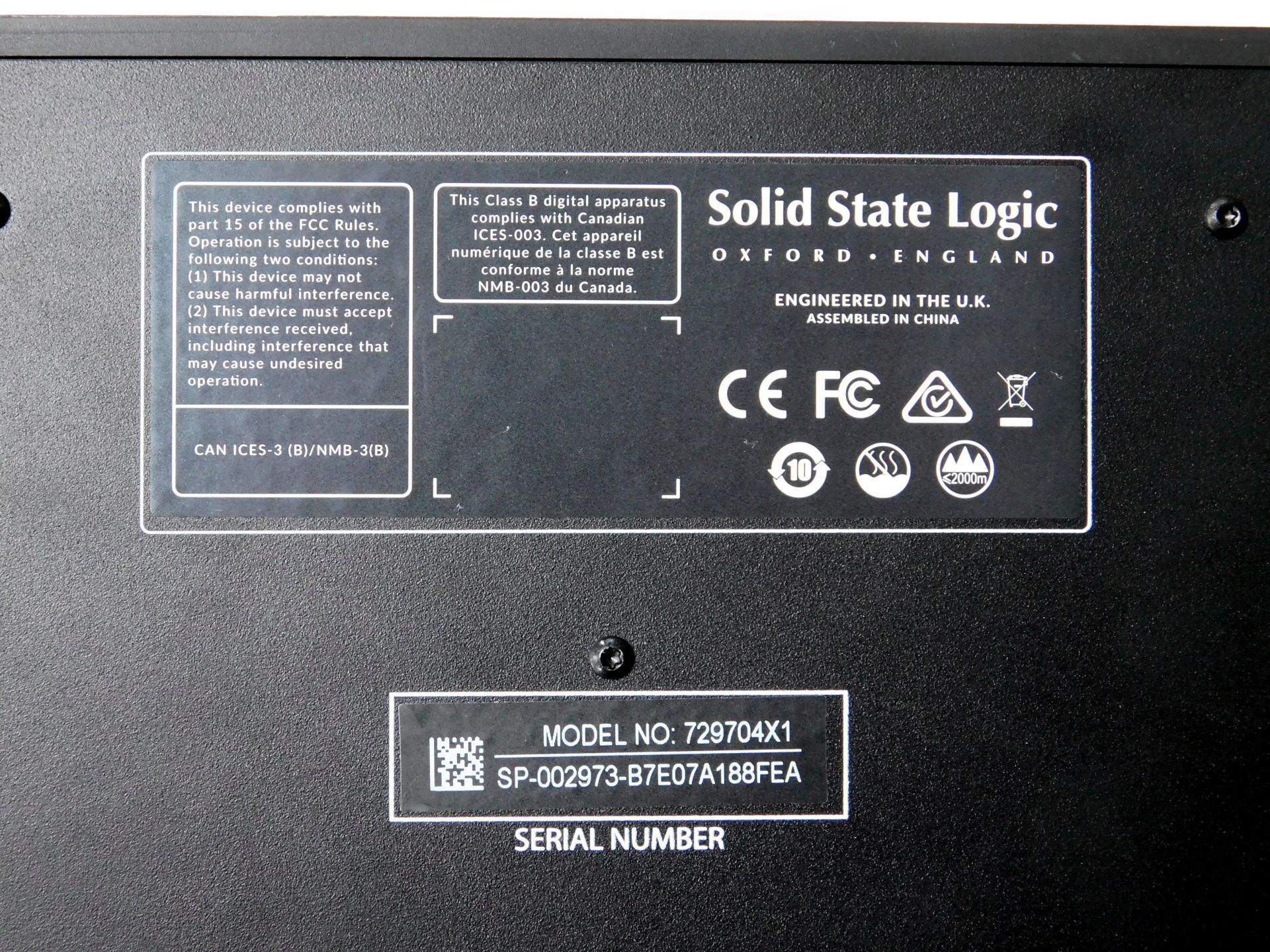 Solid State Logic Two Plus USB Audio Interface (Location: Westminster. Please Refer to General - Image 2 of 3