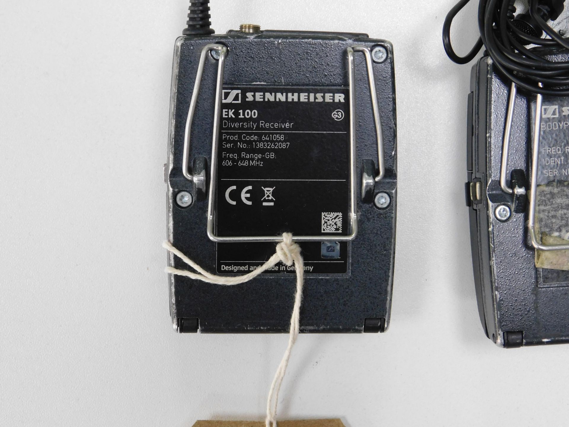 Sennheiser SK100 Body Pack Transmitter with Sennheiser EK100 Body Pack Receiver (Location: - Image 2 of 3