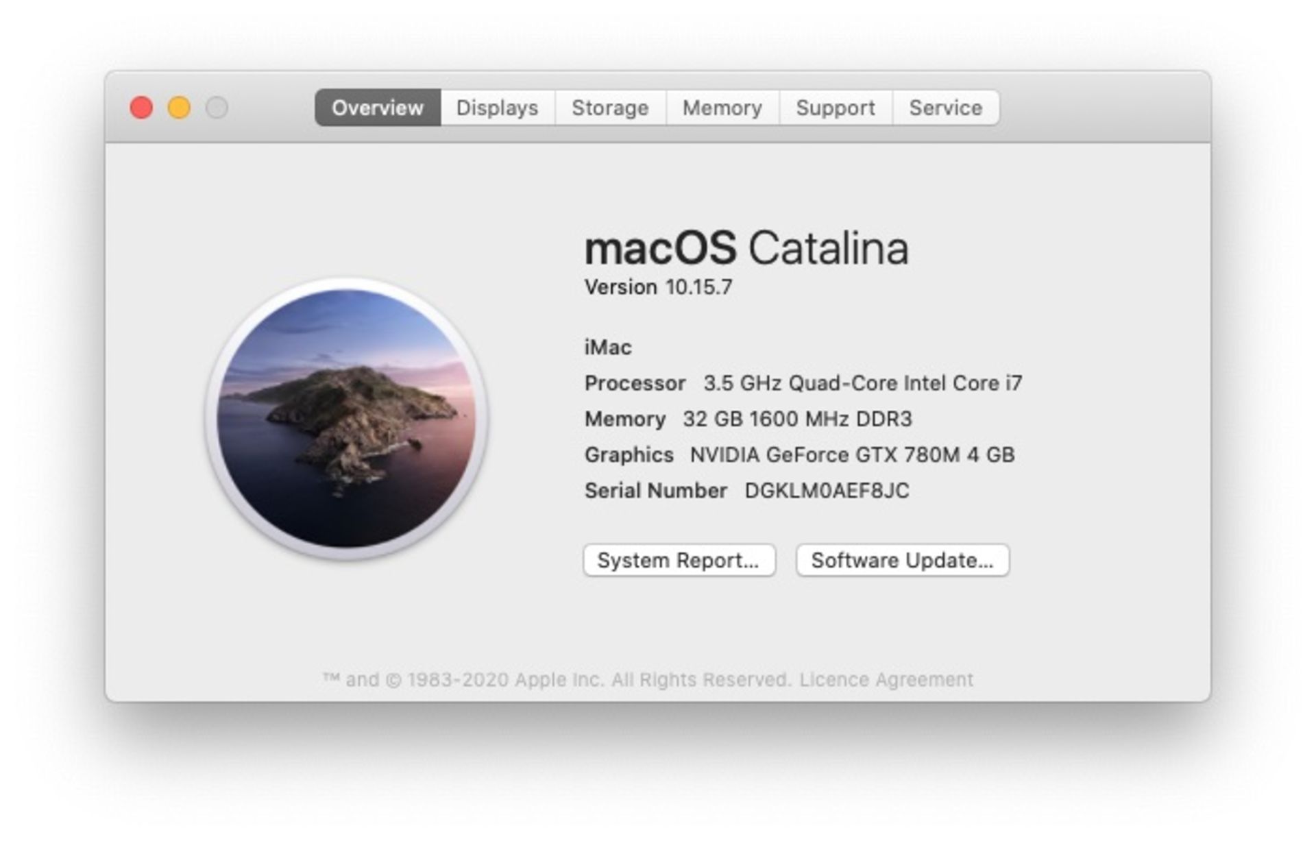 Apple iMac (A1419) Desktop Computer, Quad-Core Intel Core i7 CPU @ 3.5 GHz, 32 GB RAM, 500GB Flash - Image 4 of 6