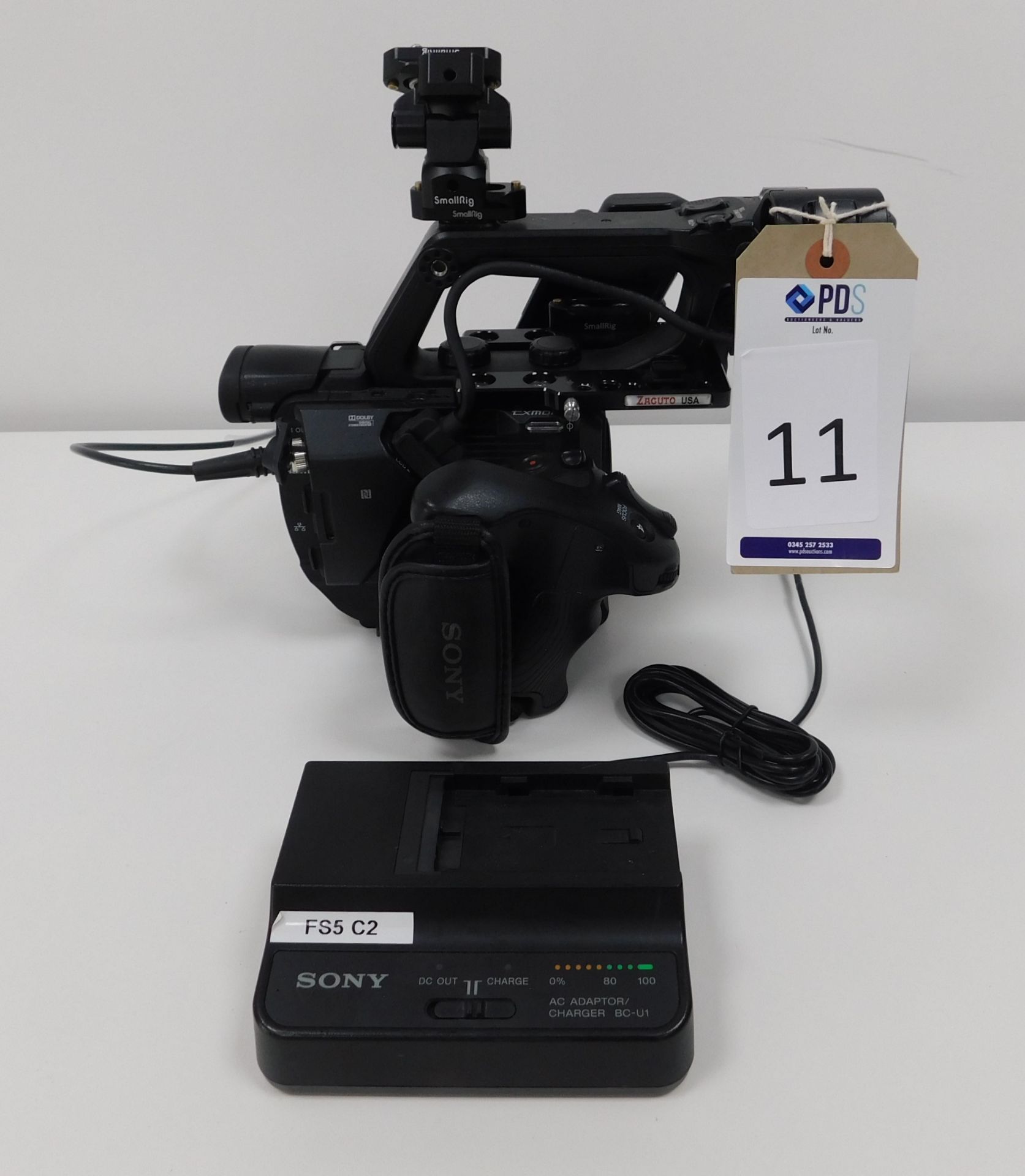 Sony PXW-FS5 Solid State Memory Camcorder Body with Battery and Charger, Serial Number 1611023 (