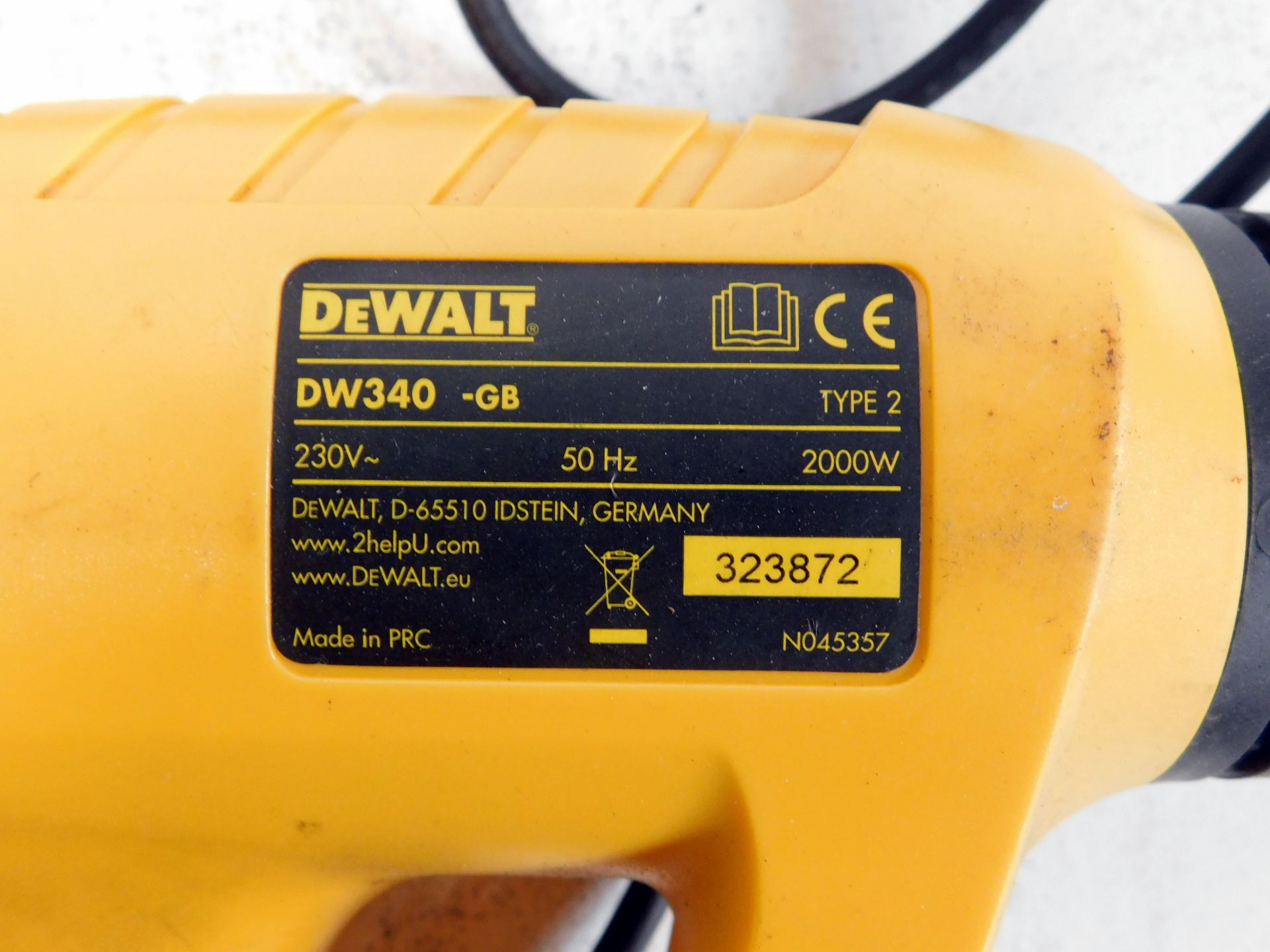 DeWalt DW340-GB Heat Gun, 230V (Location: Brentwood. Please Refer to General Notes) - Image 2 of 2