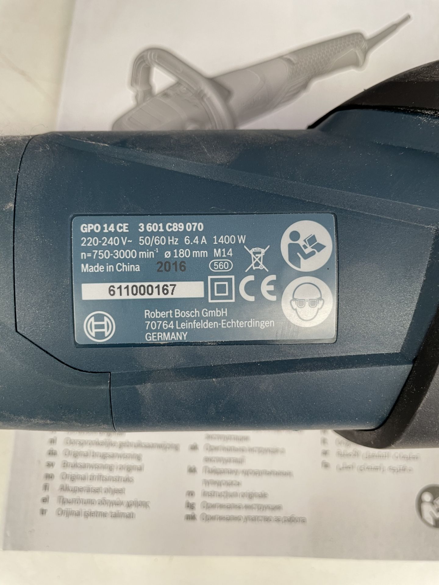 Bosch “Professional” GPO14CE Polisher, 240v (Location: Bedford. Please Refer to General Notes) - Bild 2 aus 3