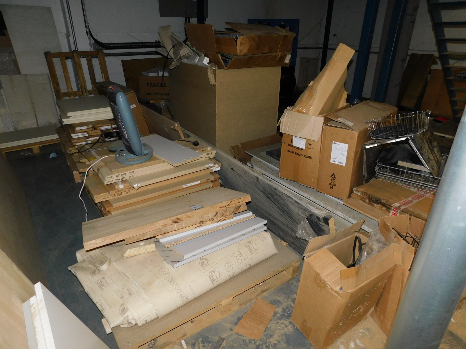 Quantity of Assorted Worktops & Doors etc. (Location Walsall. Please Refer to General Notes)