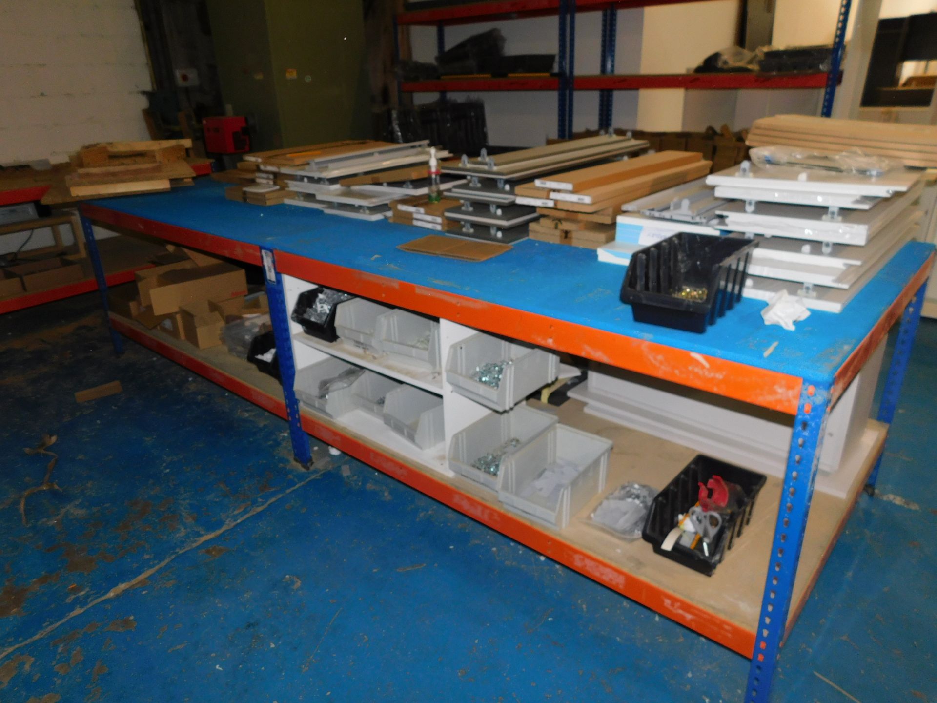 2 Boltless Work Benches (Location Walsall. Please Refer to General Notes)
