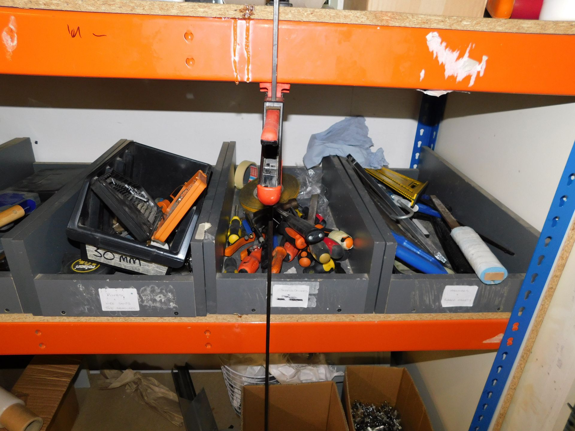 Rack & Contents of Assorted Hand Tools & Fixings etc. (Location Walsall. Please Refer to General - Image 4 of 6