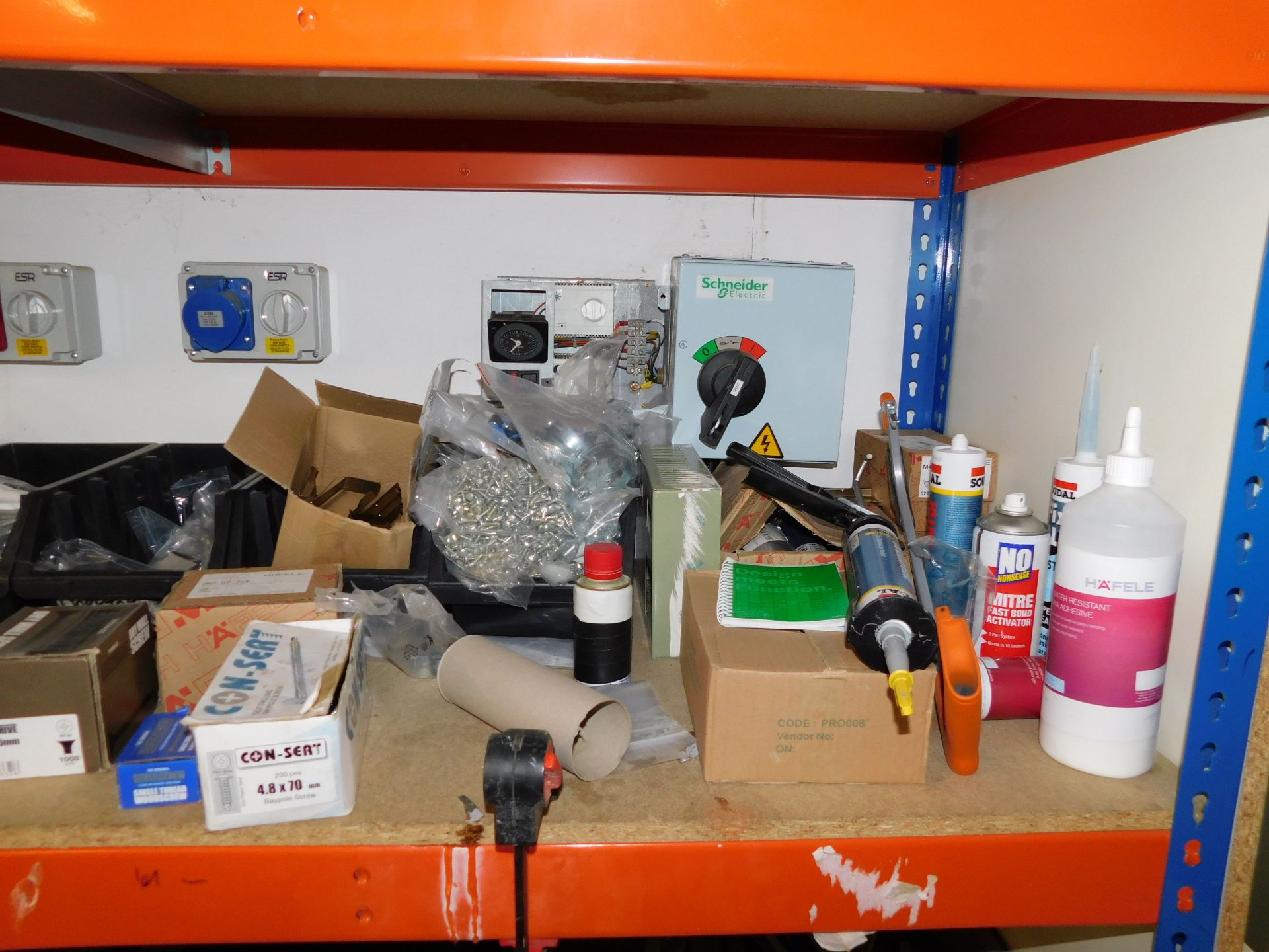 Rack & Contents of Assorted Hand Tools & Fixings etc. (Location Walsall. Please Refer to General - Image 3 of 6