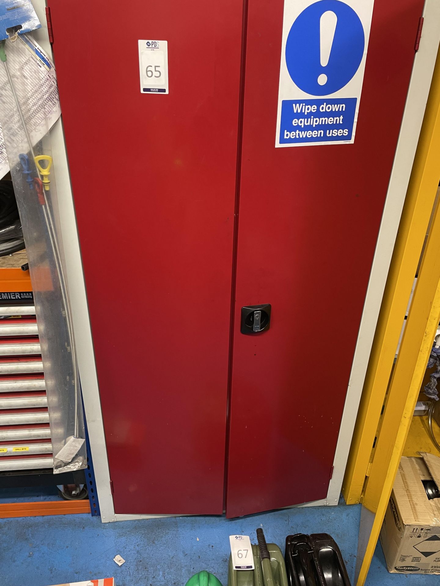 Double Door Cabinet & Contents Comprising Assorted Workshop Tools  (Location Surbiton . Please Refer