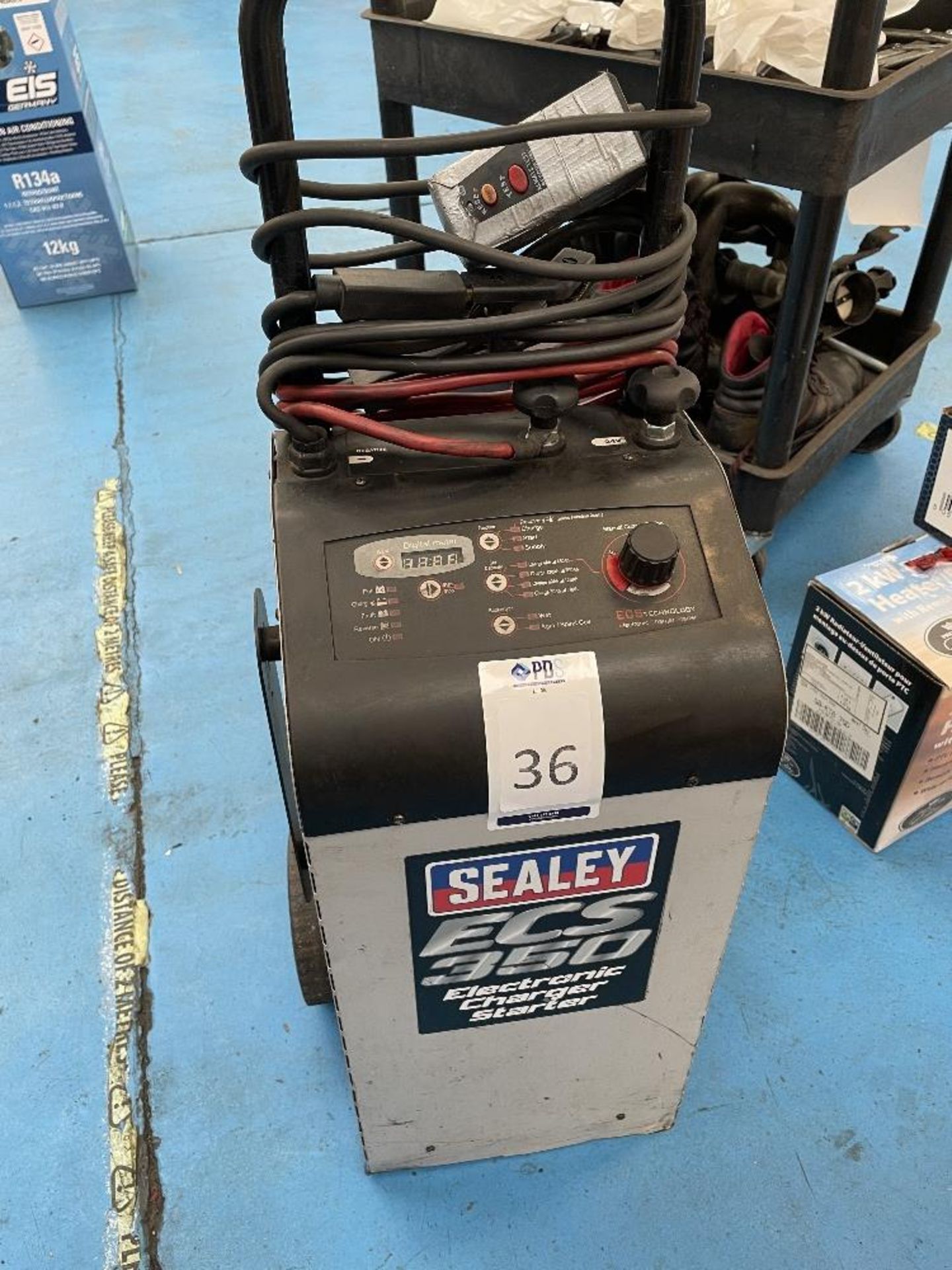 Sealey ECS350 Mobile Electronic Charger Starter (Location Surbiton . Please Refer to General Notes)