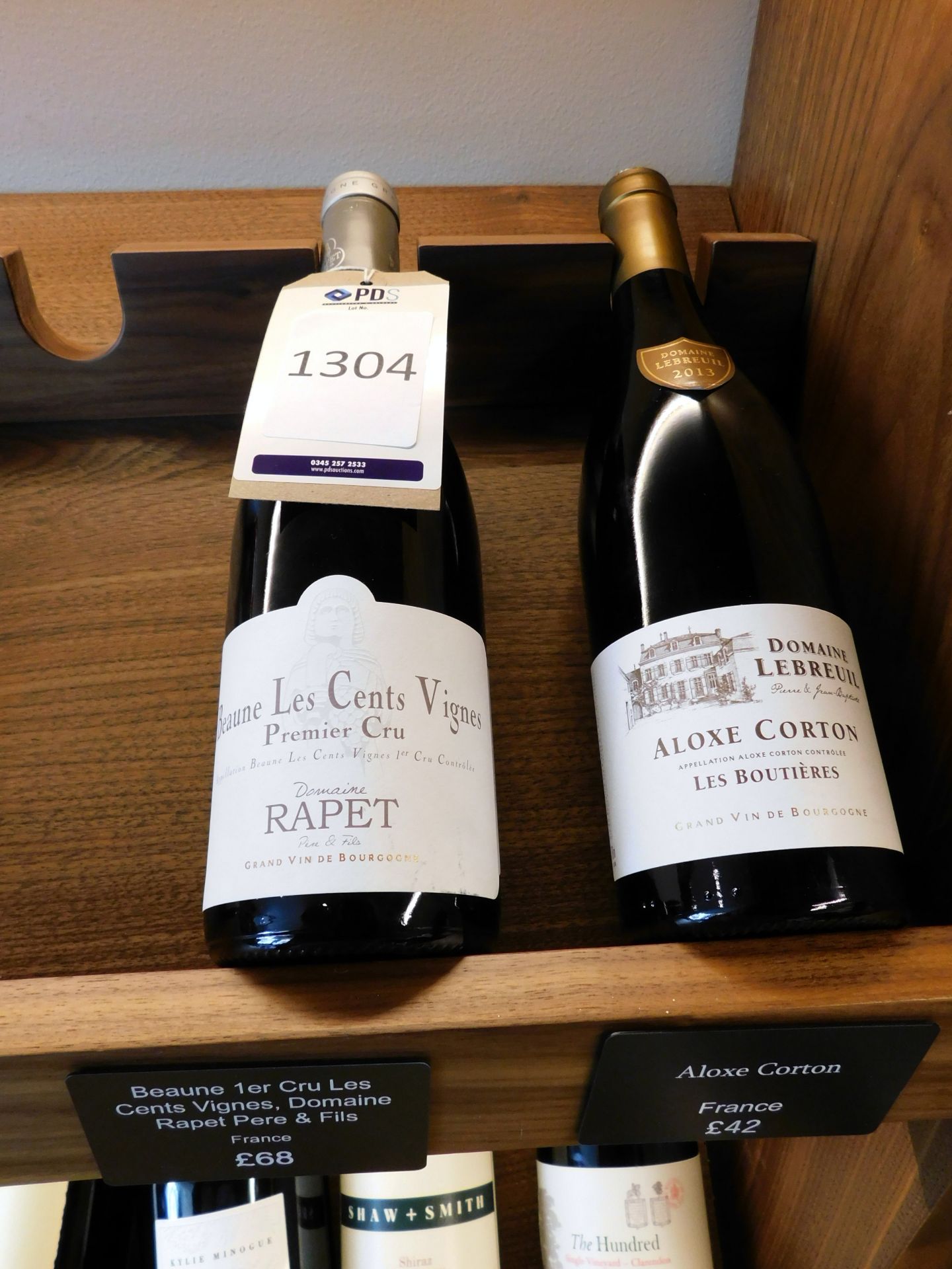 Domaine Lebreuil Aloxe Corton & a Beune Les Cents Vignes Premier Cru Domaines Rapet 2015 (